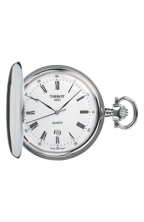 Tissot Unisex Swiss Savonnette Stainless Steel Pocket Watch 49mm Product Image