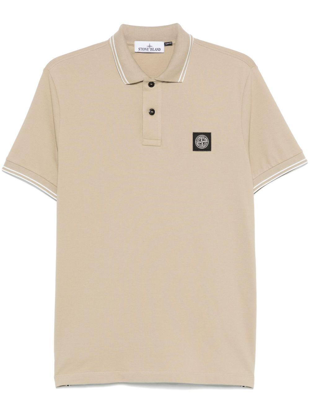 Compass-motif polo shirt Product Image