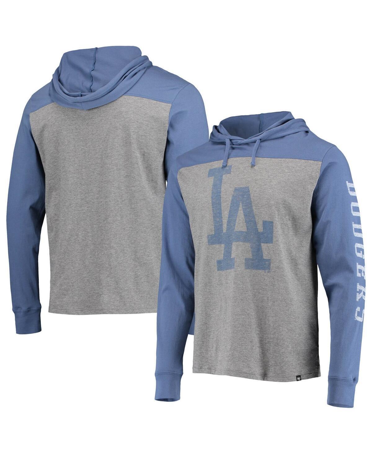 Mens 47 Brand Gray Los Angeles Dodgers Franklin Wooster Pullover Hoodie Product Image