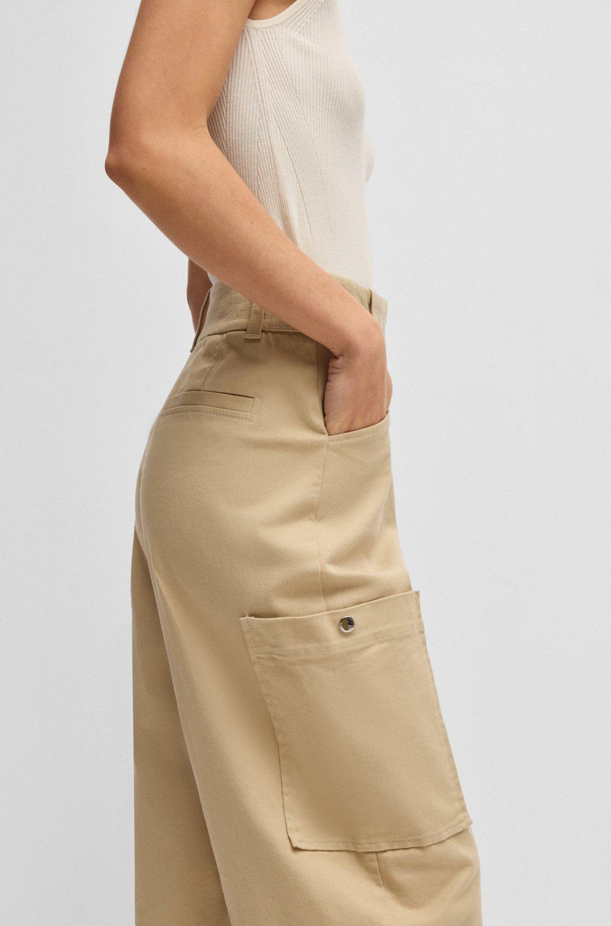 Relaxed-fit trousers in stretch-cotton twill Product Image