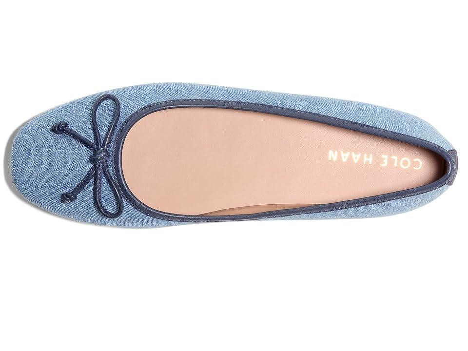 Cole Haan Yara Soft Ballet (Light Denim/Navy Blazer Leather) Women's Flat Shoes Product Image