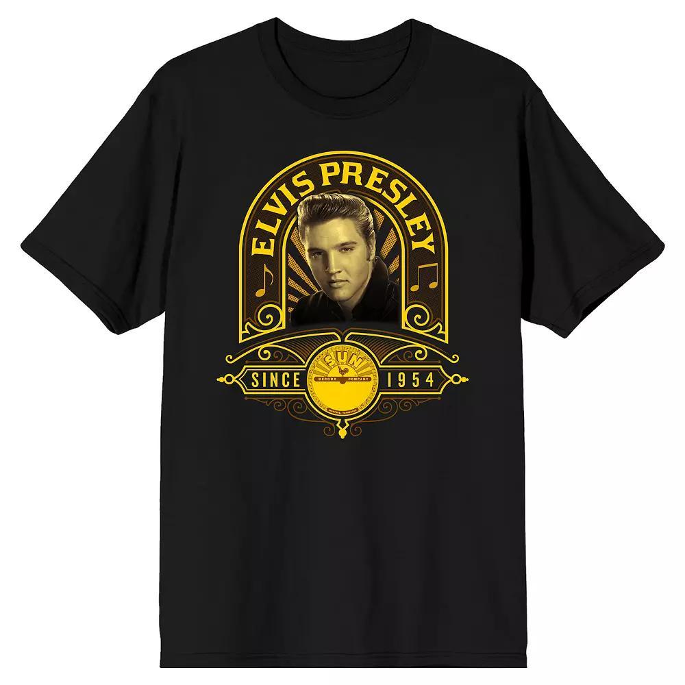 Men's Sun Records Elvis Presley Graphic Tee, Size: Large 30, Black Product Image