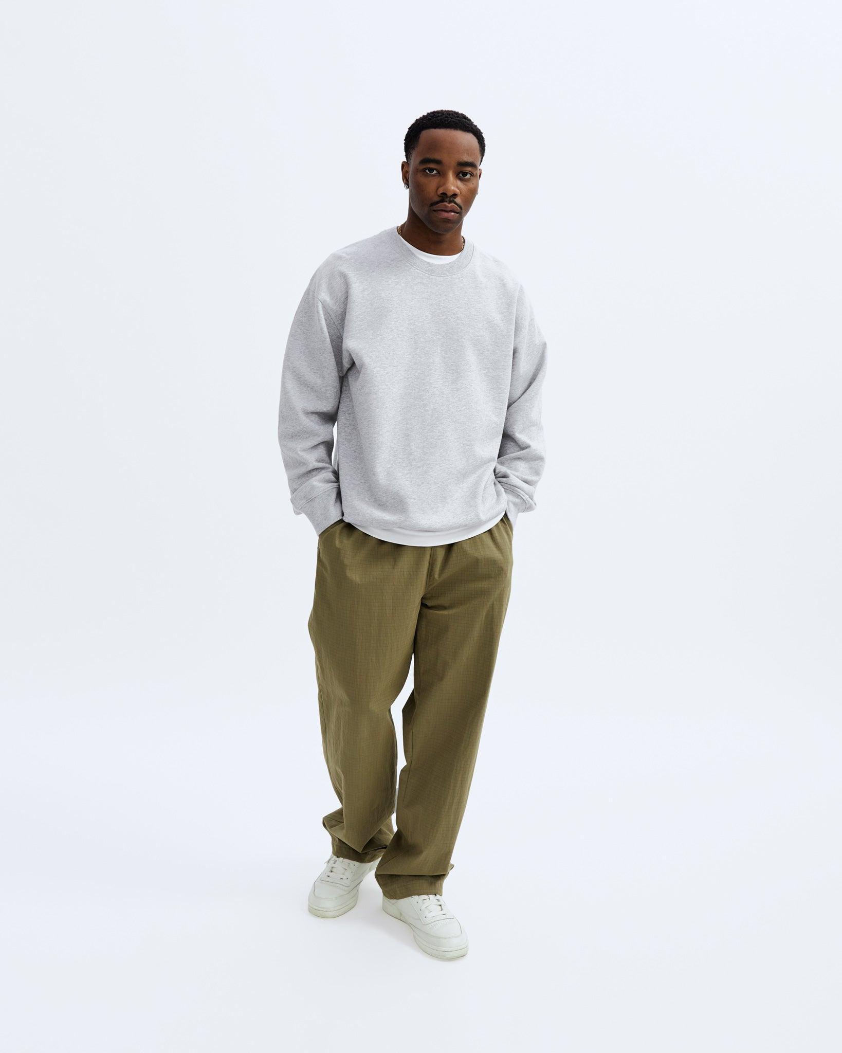 Midweight Terry Relaxed Crewneck - Vault Male Product Image