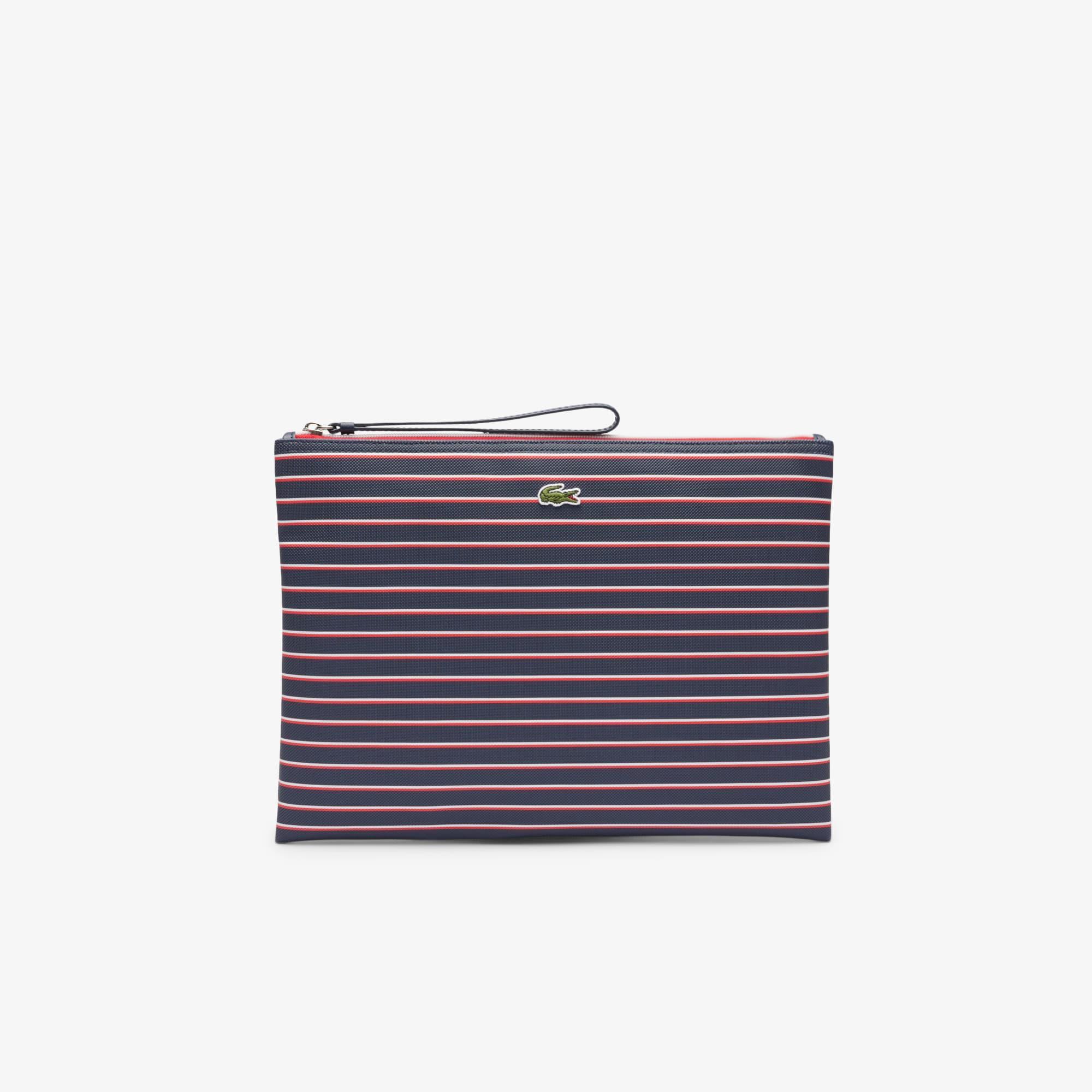 Large L.12.12 Concept Striped Clutch Product Image