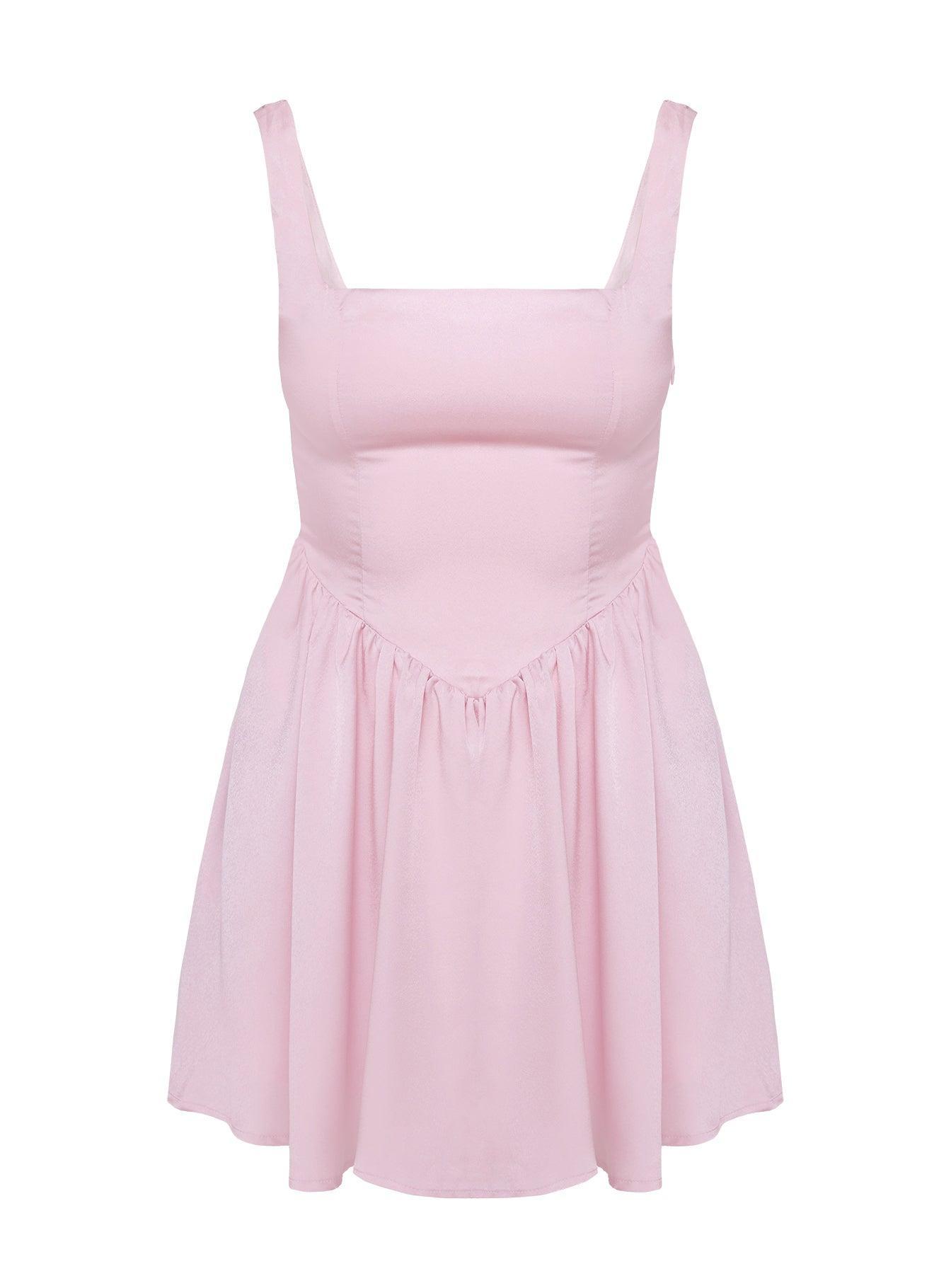 Straplie Mini Dress Pink Product Image