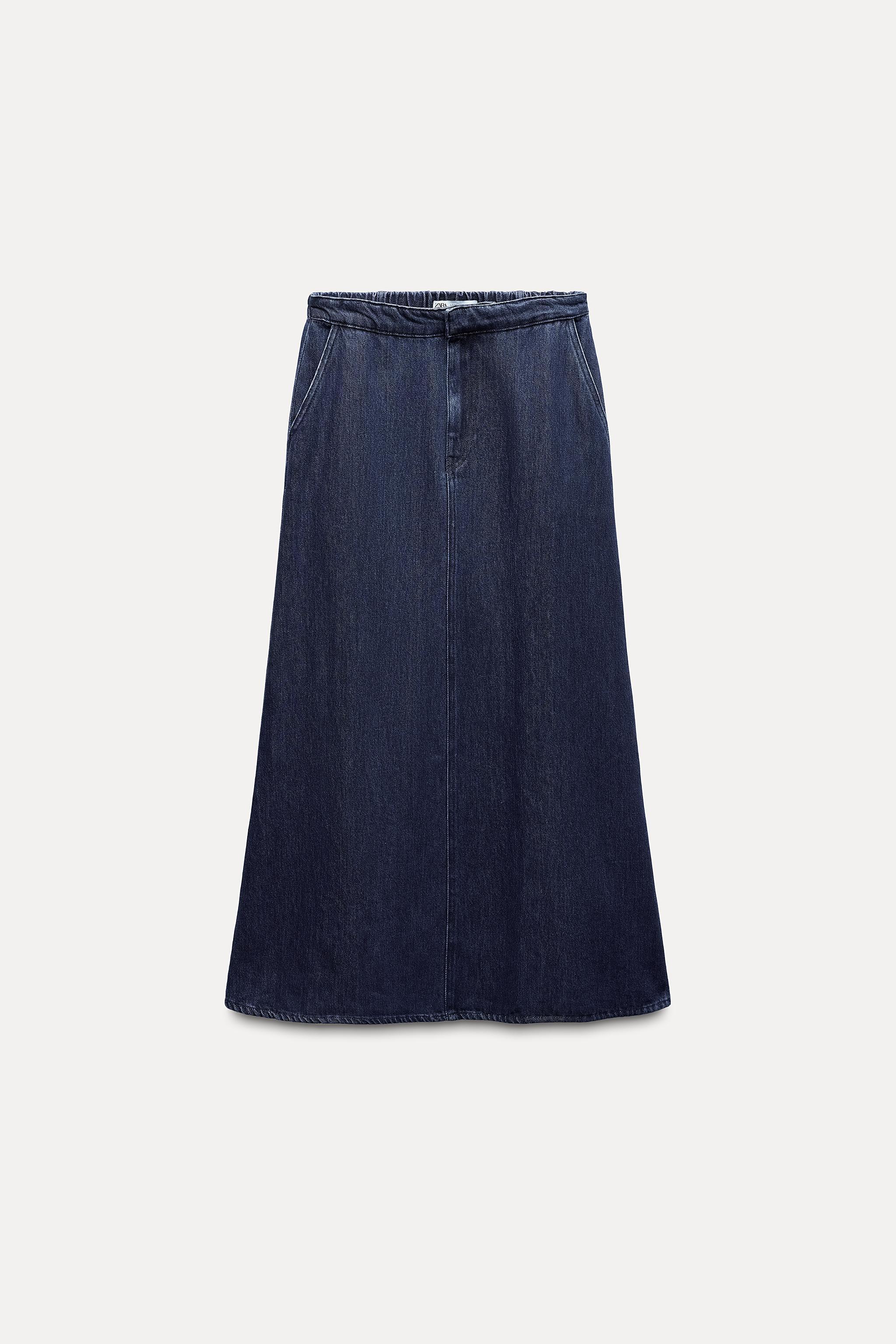 DENIM MIDI SKIRT ZW COLLECTION Product Image