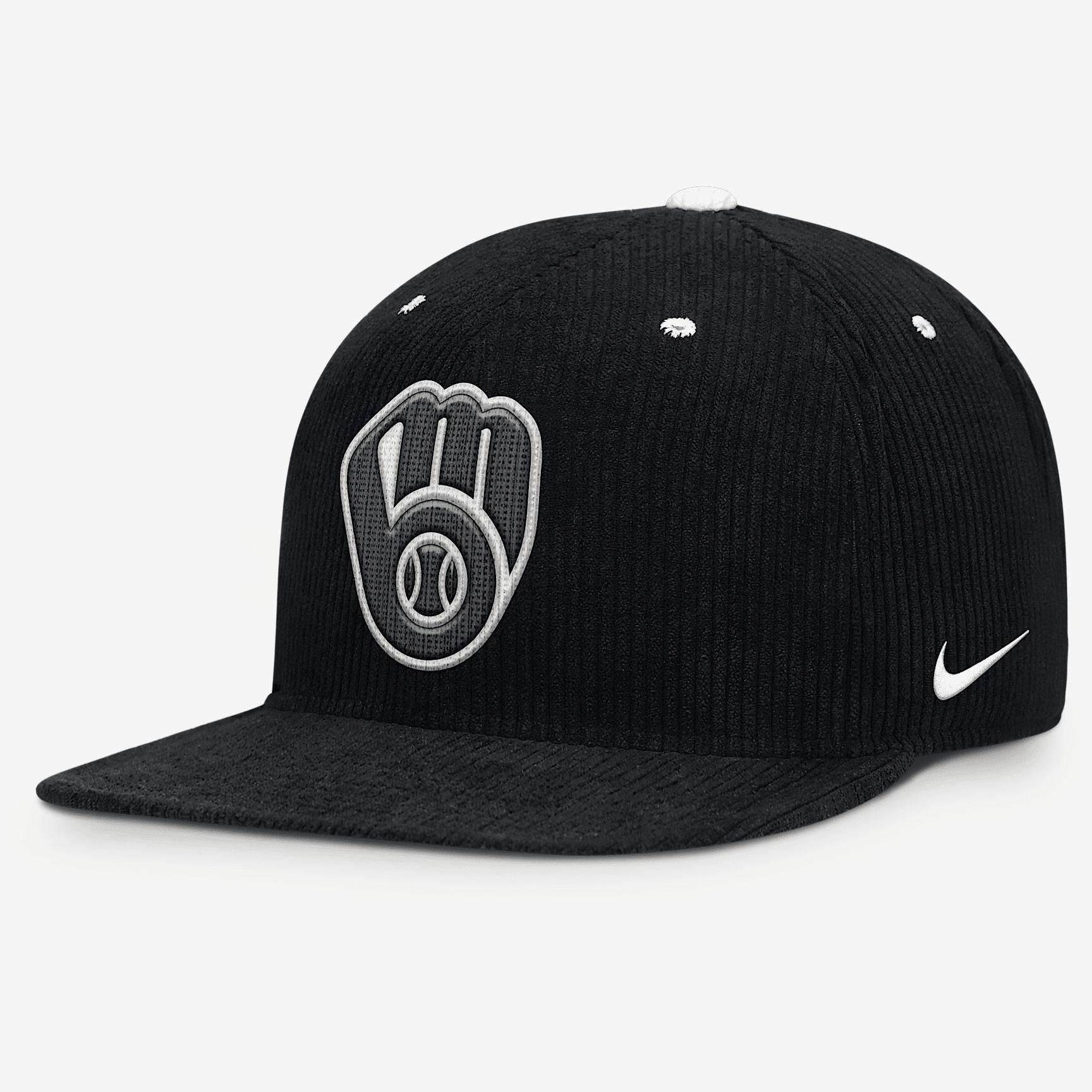 Milwaukee Brewers Pro Nike Mens MLB Adjustable Hat | NB4910DWMZB-KEN Product Image