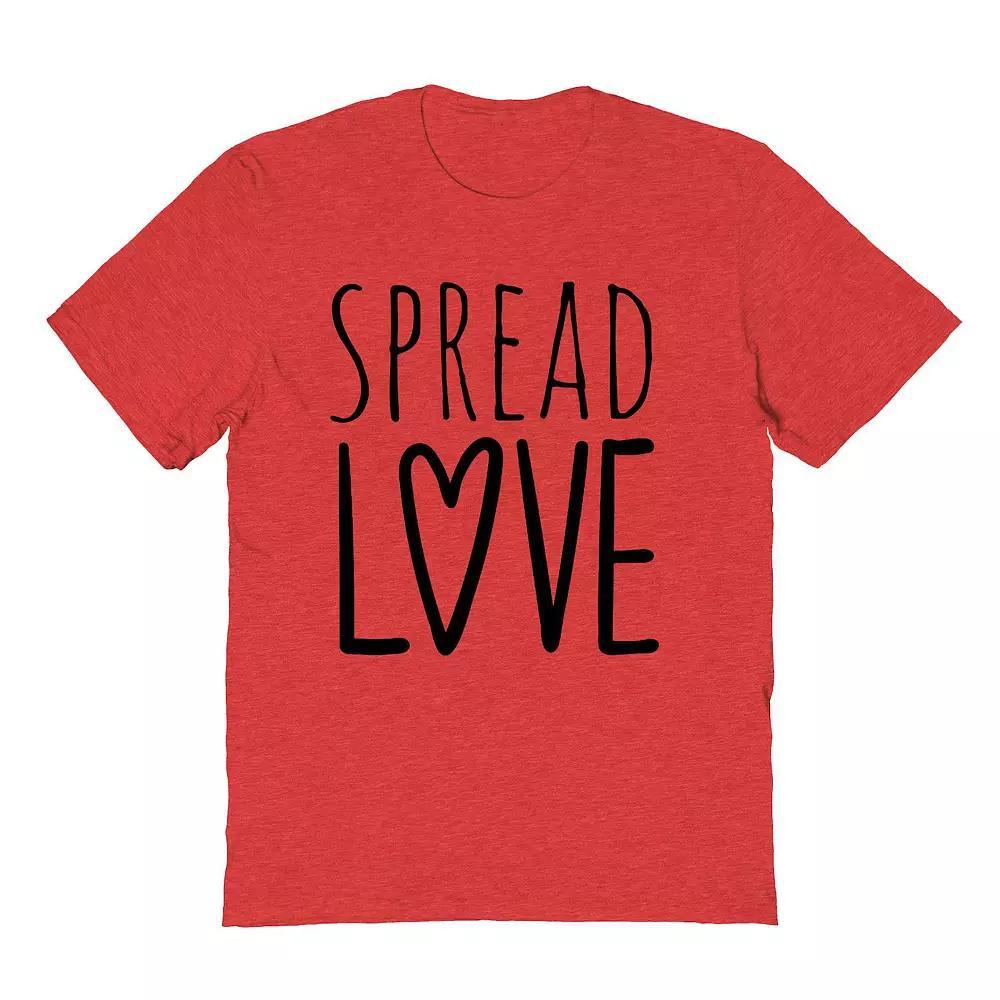 Men's Grayson Threads The Label Spread Love Heart Valentine's Day Graphic Tee, Size: Medium, Grey Red Product Image