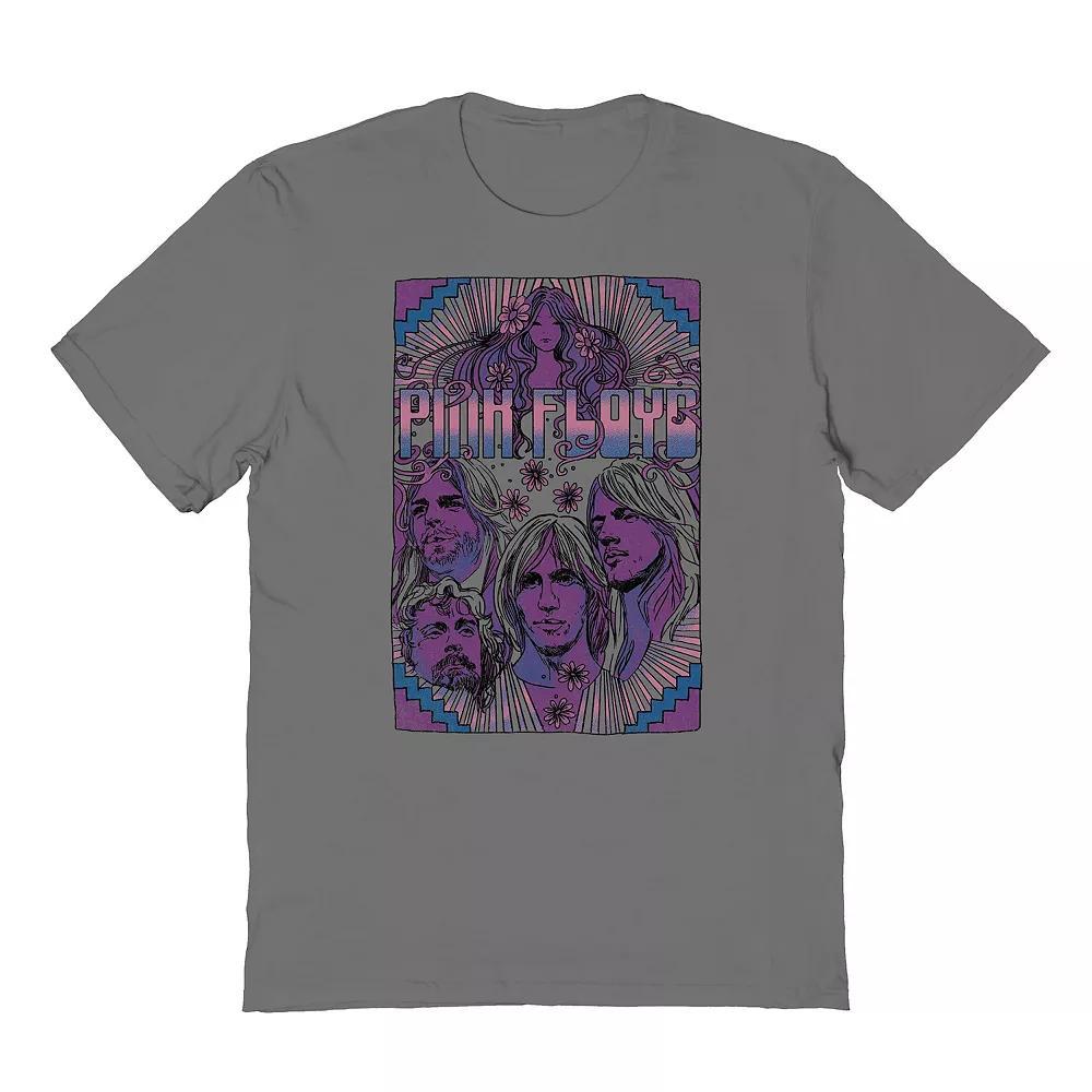 Men's Pink Floyd Purple Frame Graphic Tee, Size: Large, Grey Product Image