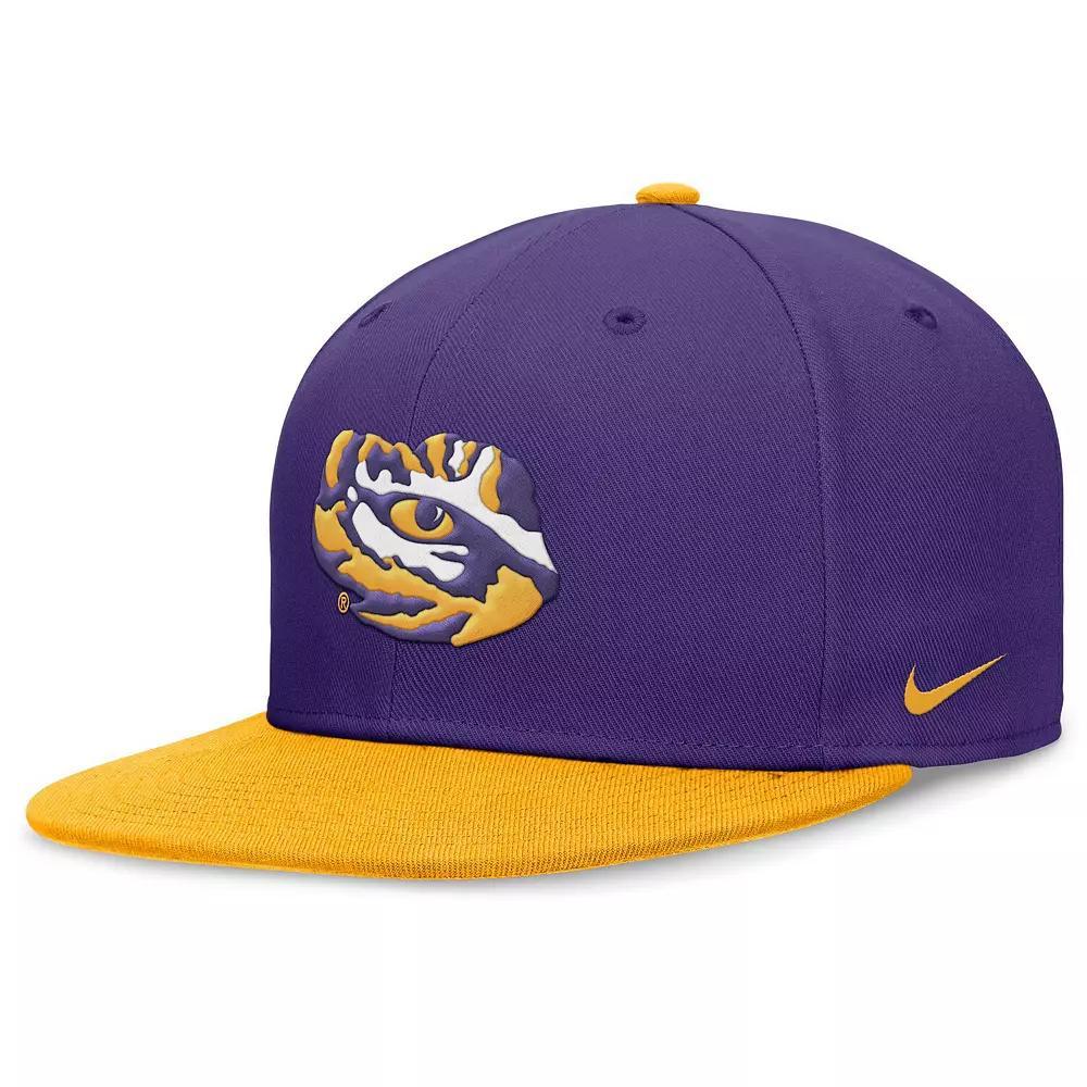 Men's Nike Purple/Gold LSU Tigers Performance Fitted Hat,  Product Image