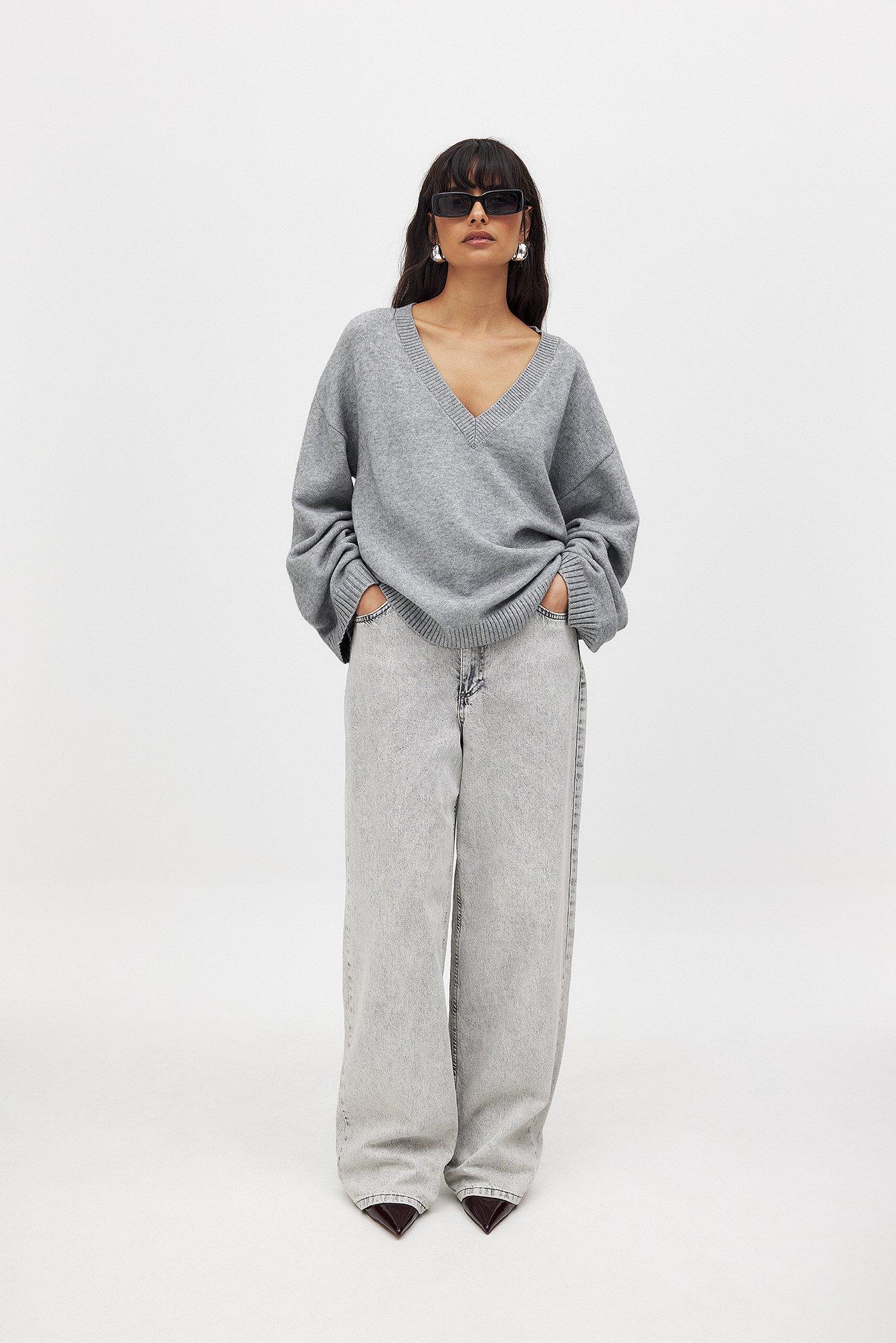 Loose Low Waist Long Jeans Product Image