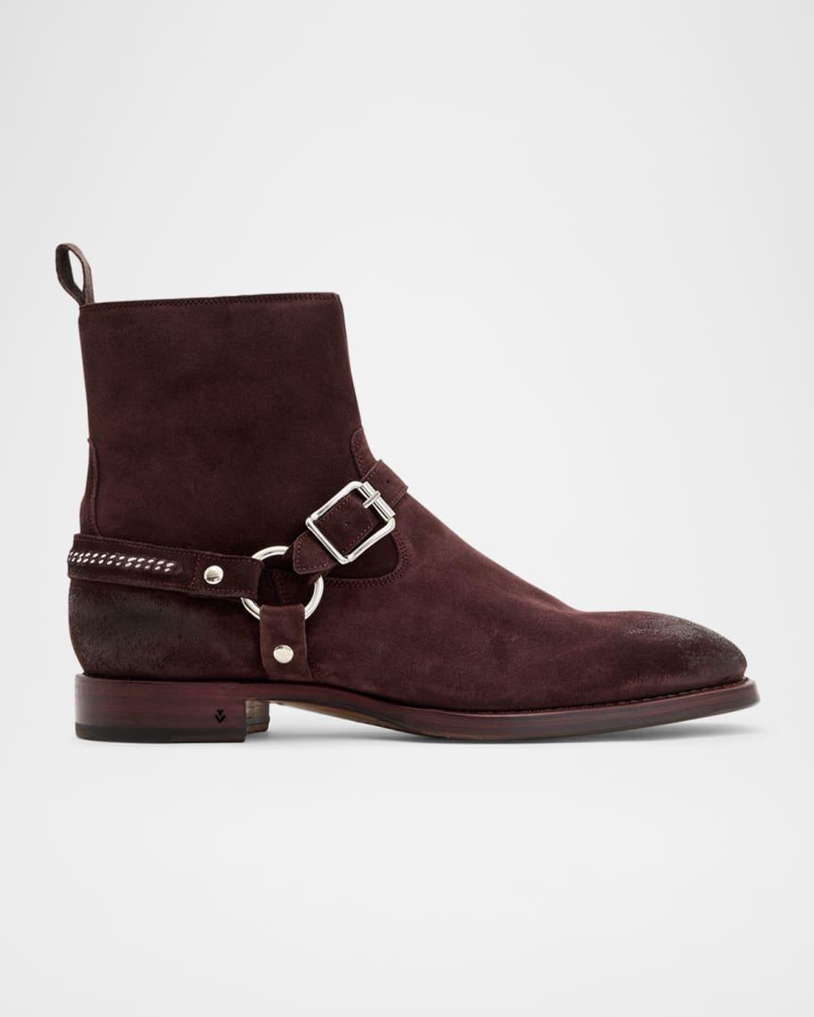 Men's Regent Harness Suede Ankle Boots Product Image