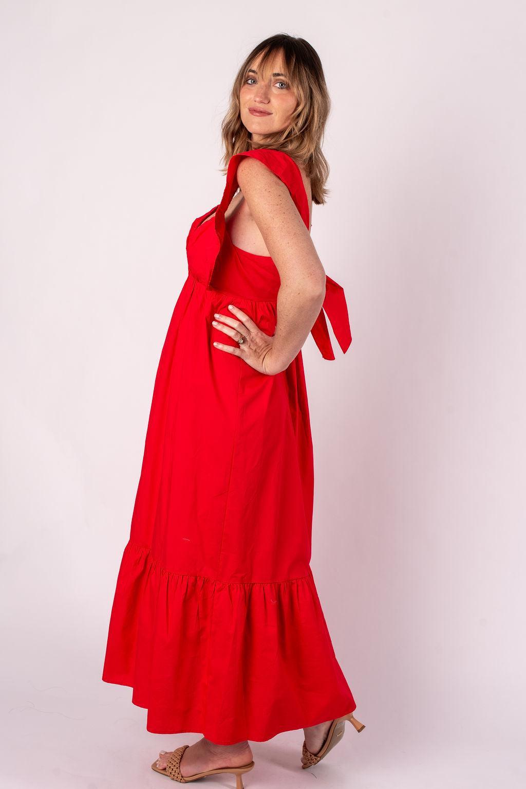 Florence Flutter Sleeve Midi Dress Product Image