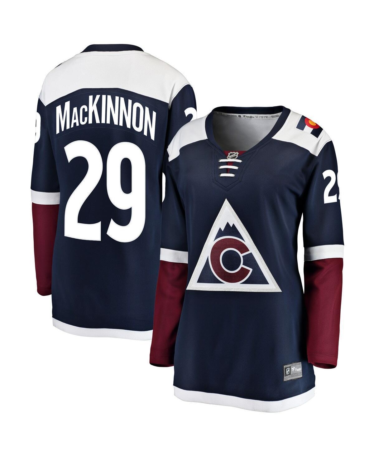 Womens Fanatics Branded Nathan MacKinnon Colorado Avalanche Alternate Breakaway Player Jersey Blue Product Image