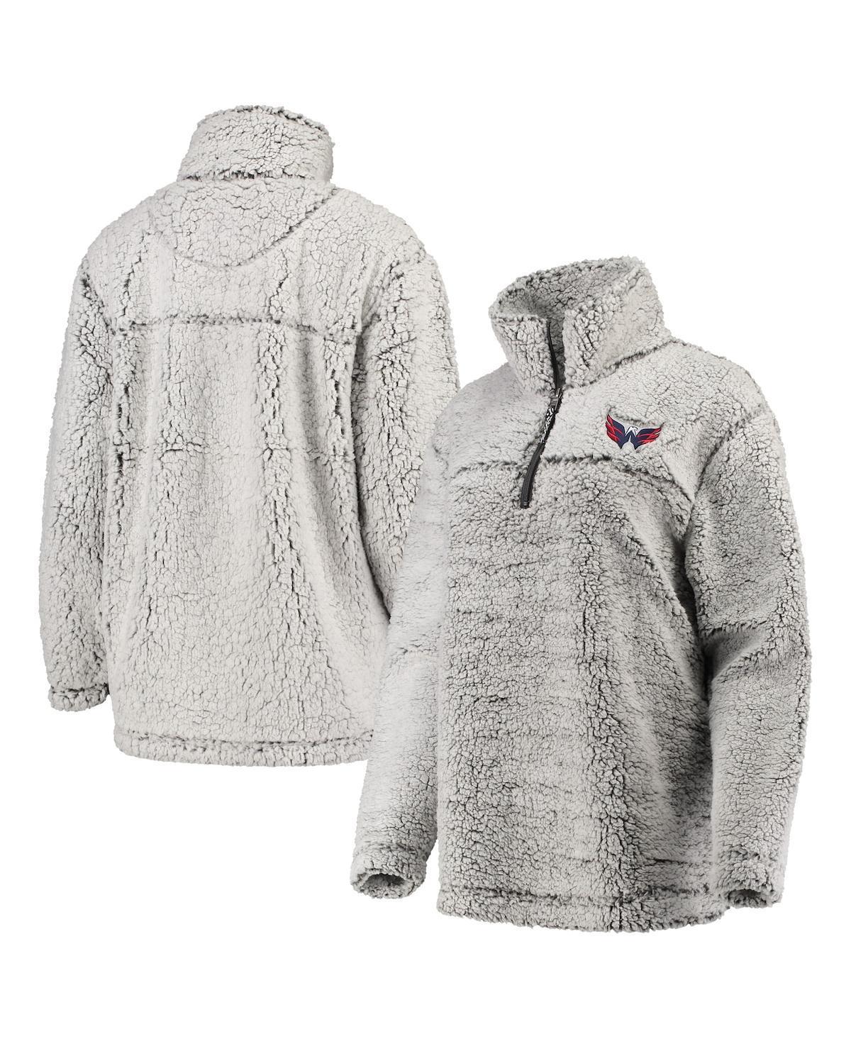 Womens G-III 4Her by Carl Banks Gray Dallas Stars Sherpa Quarter-Zip Pullover Jacket Product Image