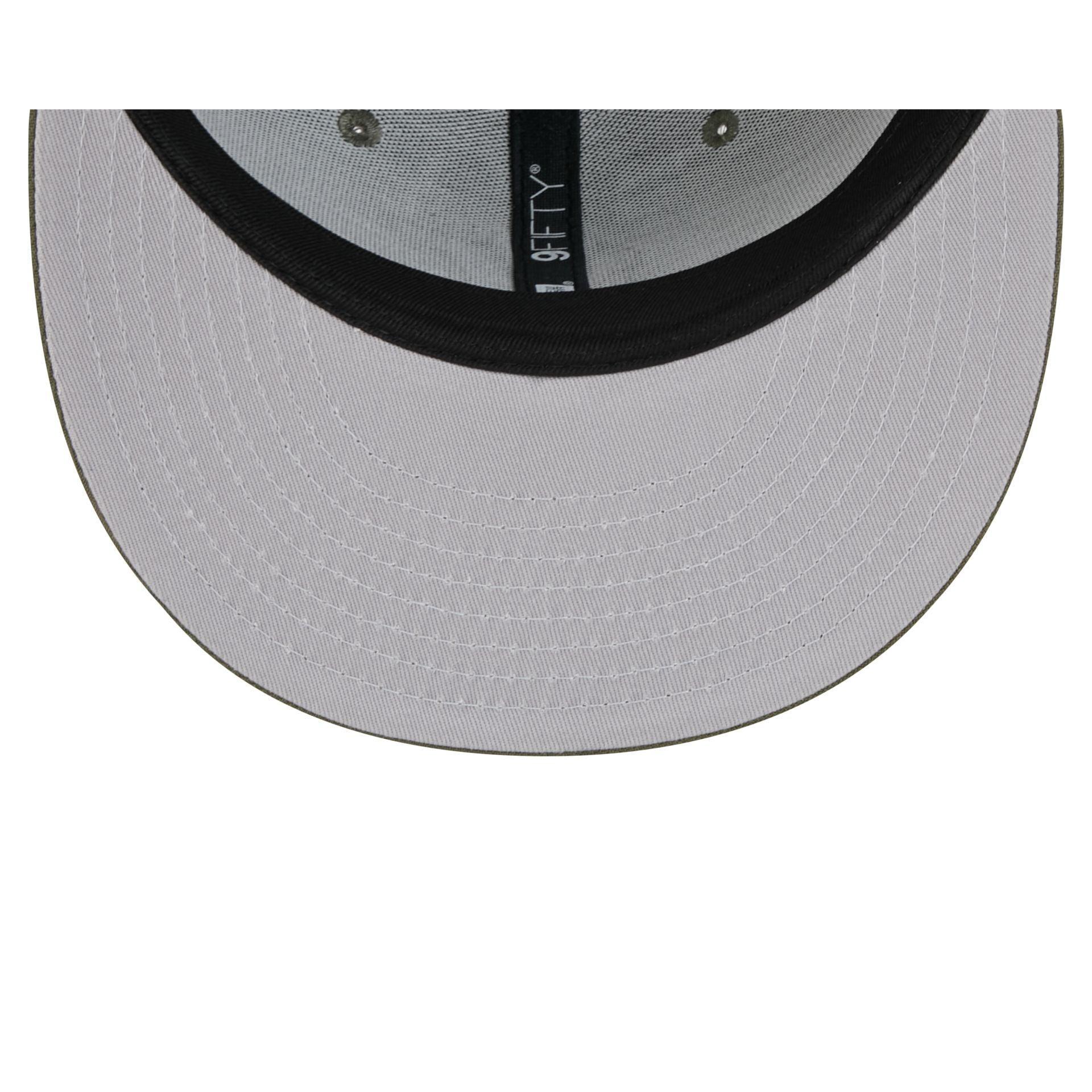 Just Caps Black Pinstripe Cleveland Cavaliers 59FIFTY Fitted Hat Male Product Image