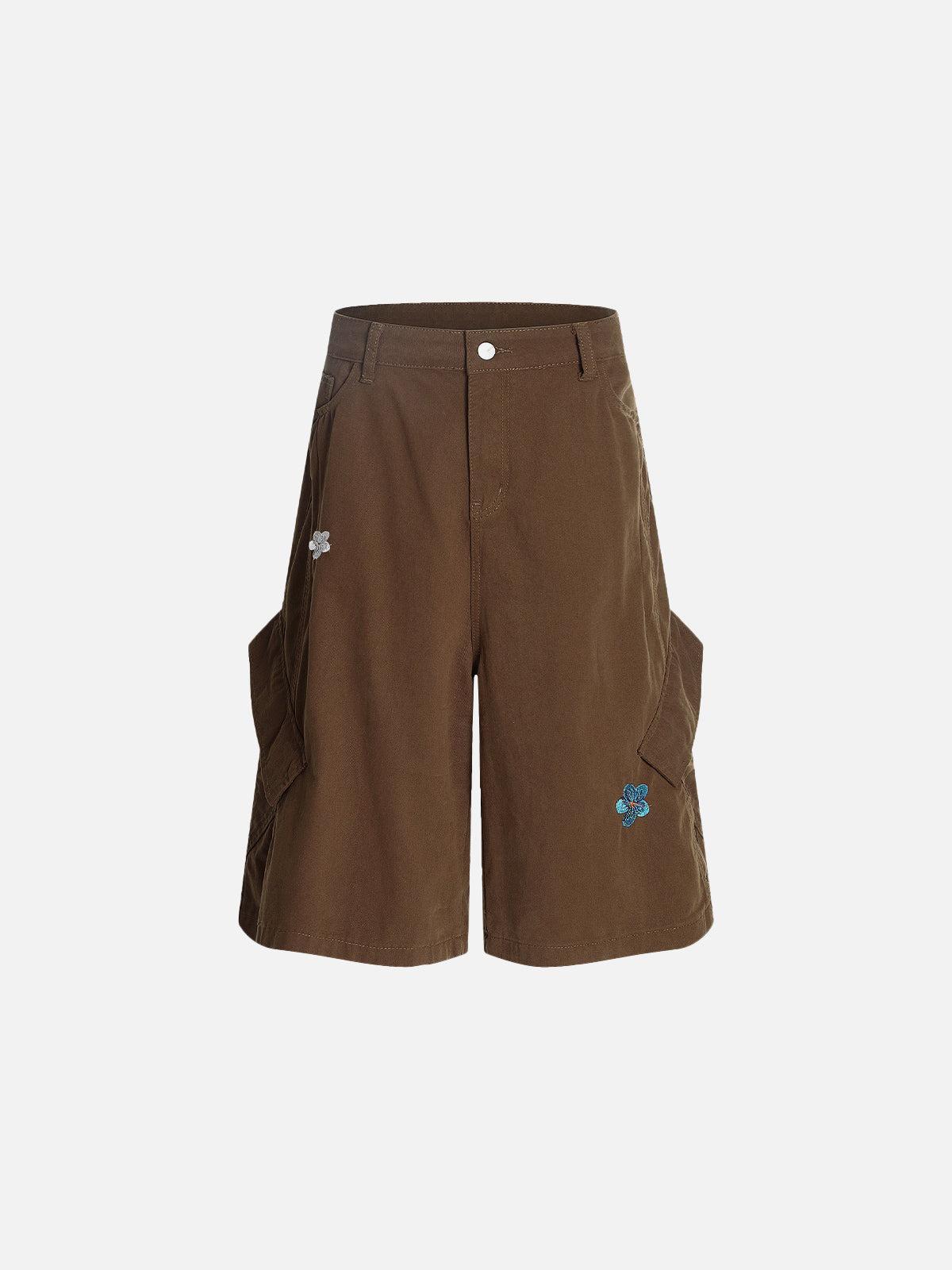 Aelfric Eden Flower Embroidery Shorts Product Image