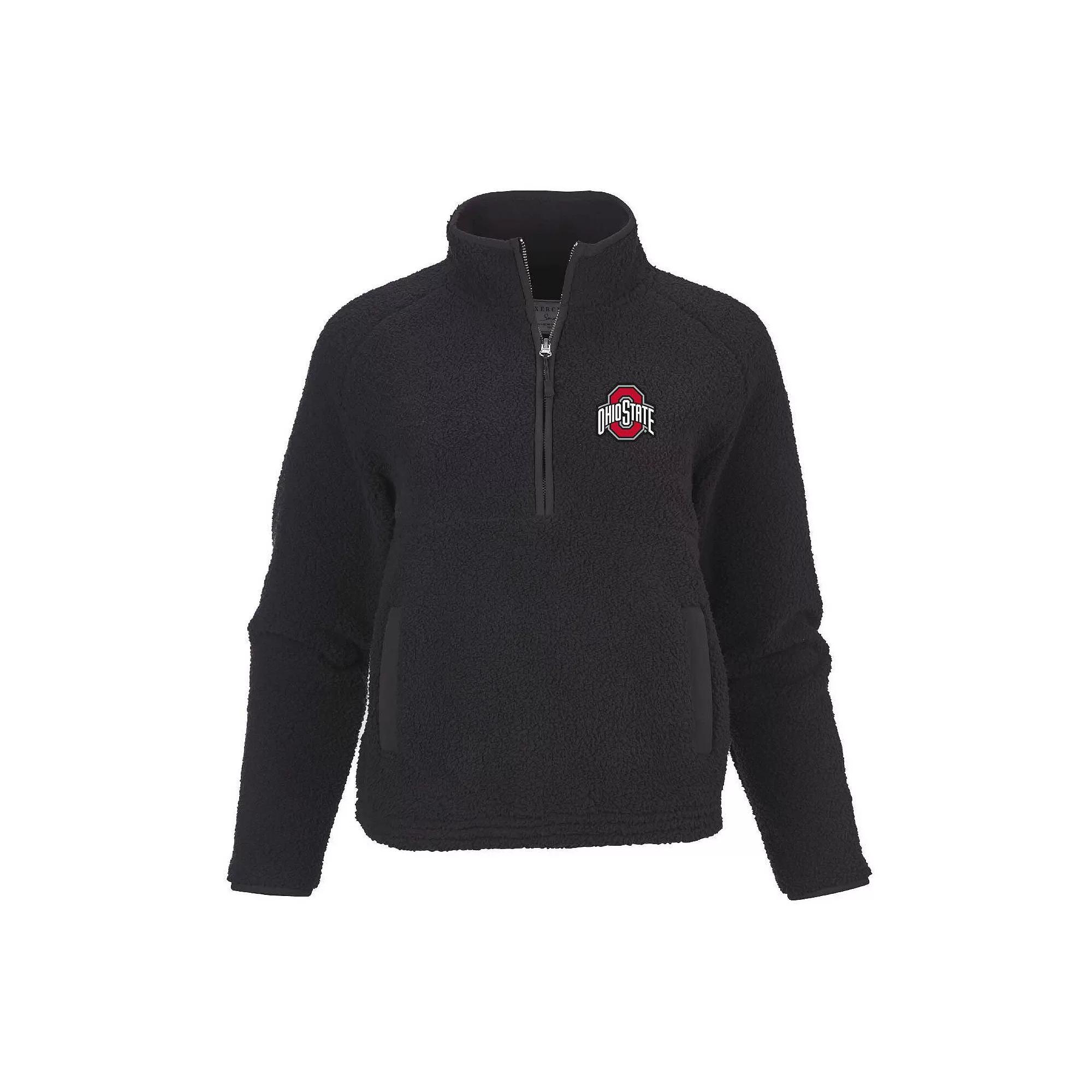 Women's Black Ohio State Buckeyes Everest Half-Zip Top, Size: XS Product Image
