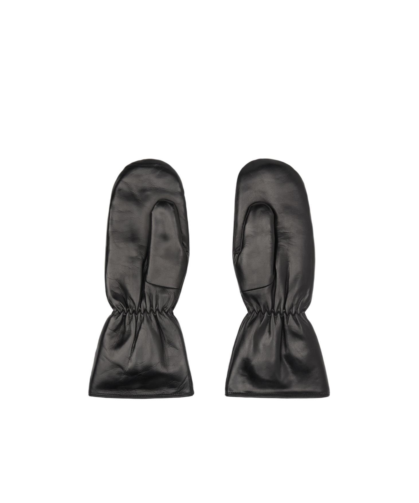 JIL SANDER Leather Gloves In Black Product Image