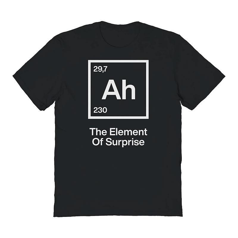 Men's COLAB89 by Threadless The Element Of Surprise Periodic System Graphic Tee, Size: XL, Black Product Image