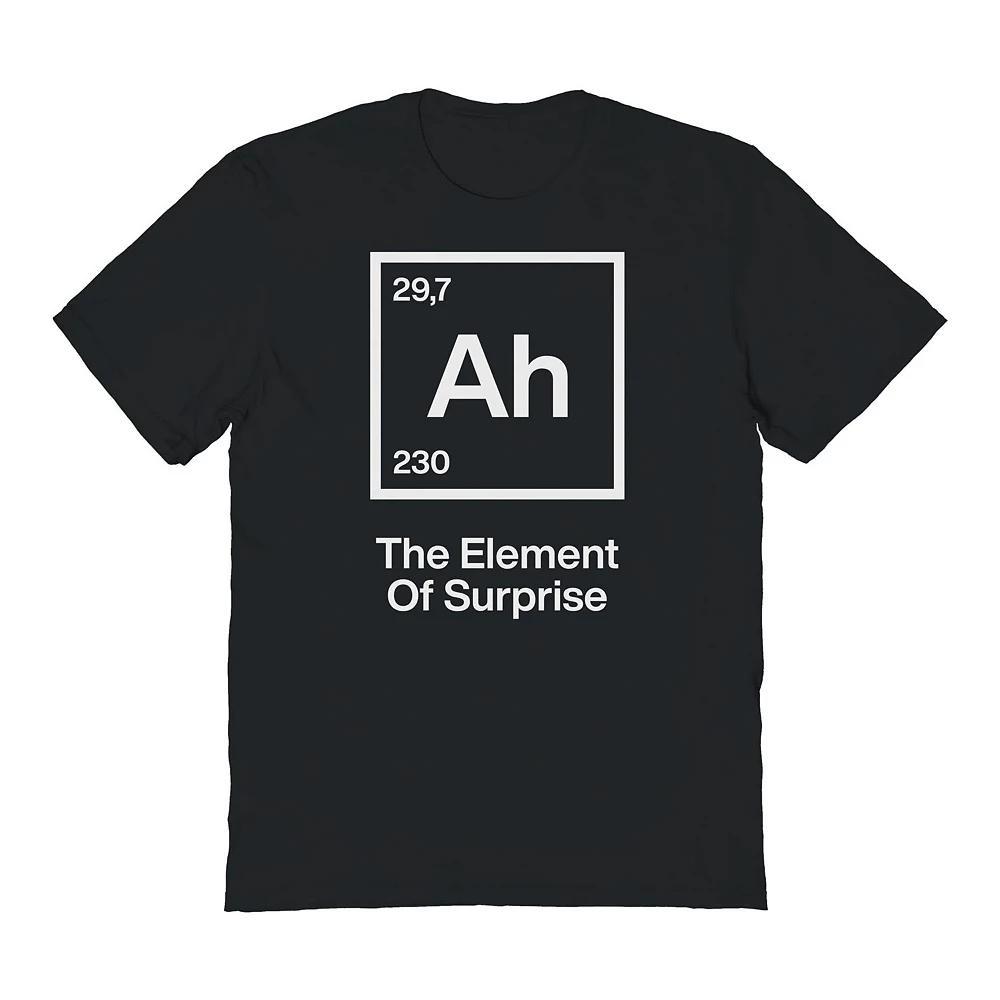 Men's COLAB89 by Threadless The Element Of Surprise Periodic System Graphic Tee, Size: Large, Black Product Image