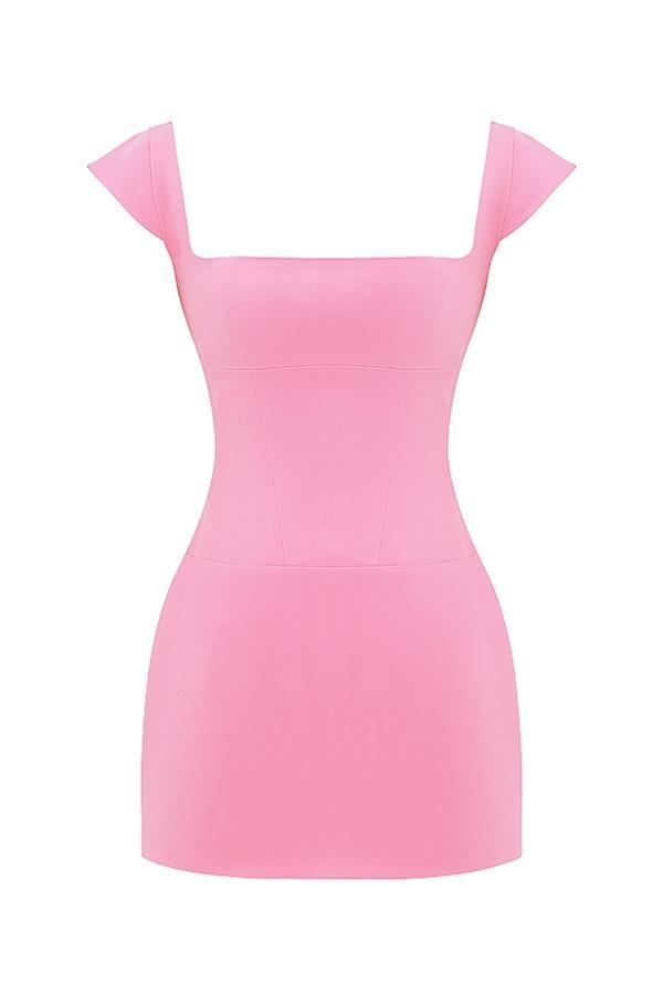 Leonida French Pink Corset Mini Dress Product Image