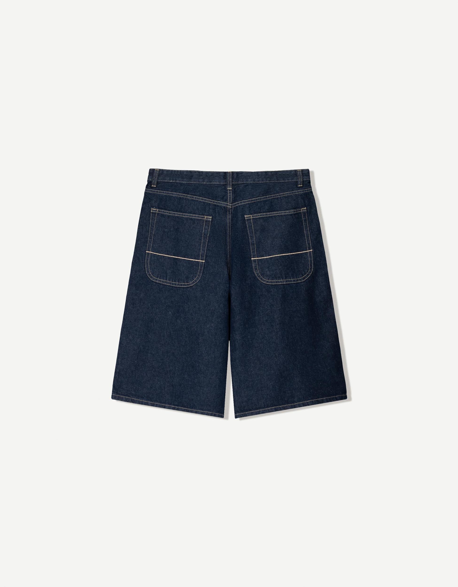 Denim skater Bermuda shorts Product Image