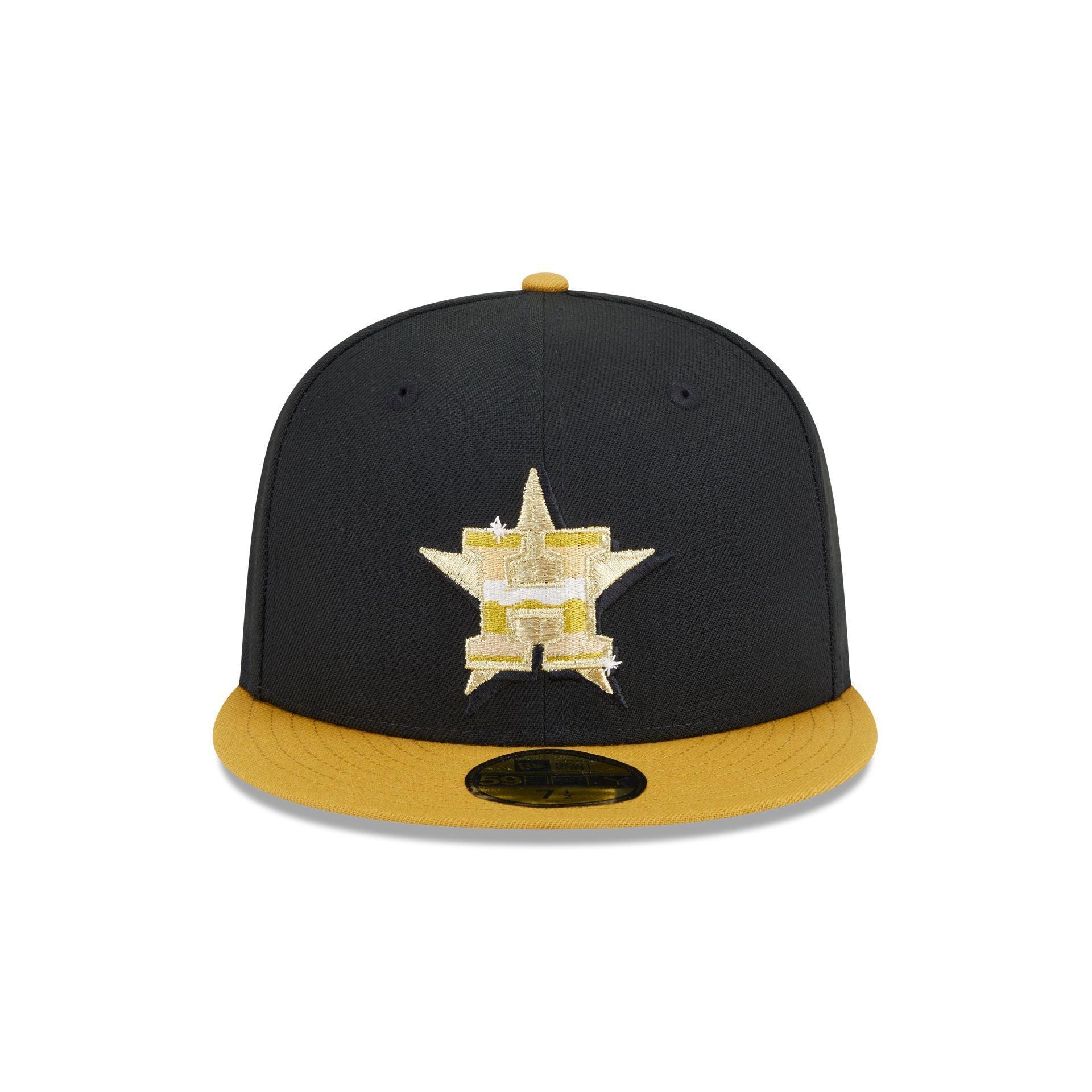 Cleveland Guardians Metallic Gold Logo 59FIFTY Fitted Hat Male Product Image