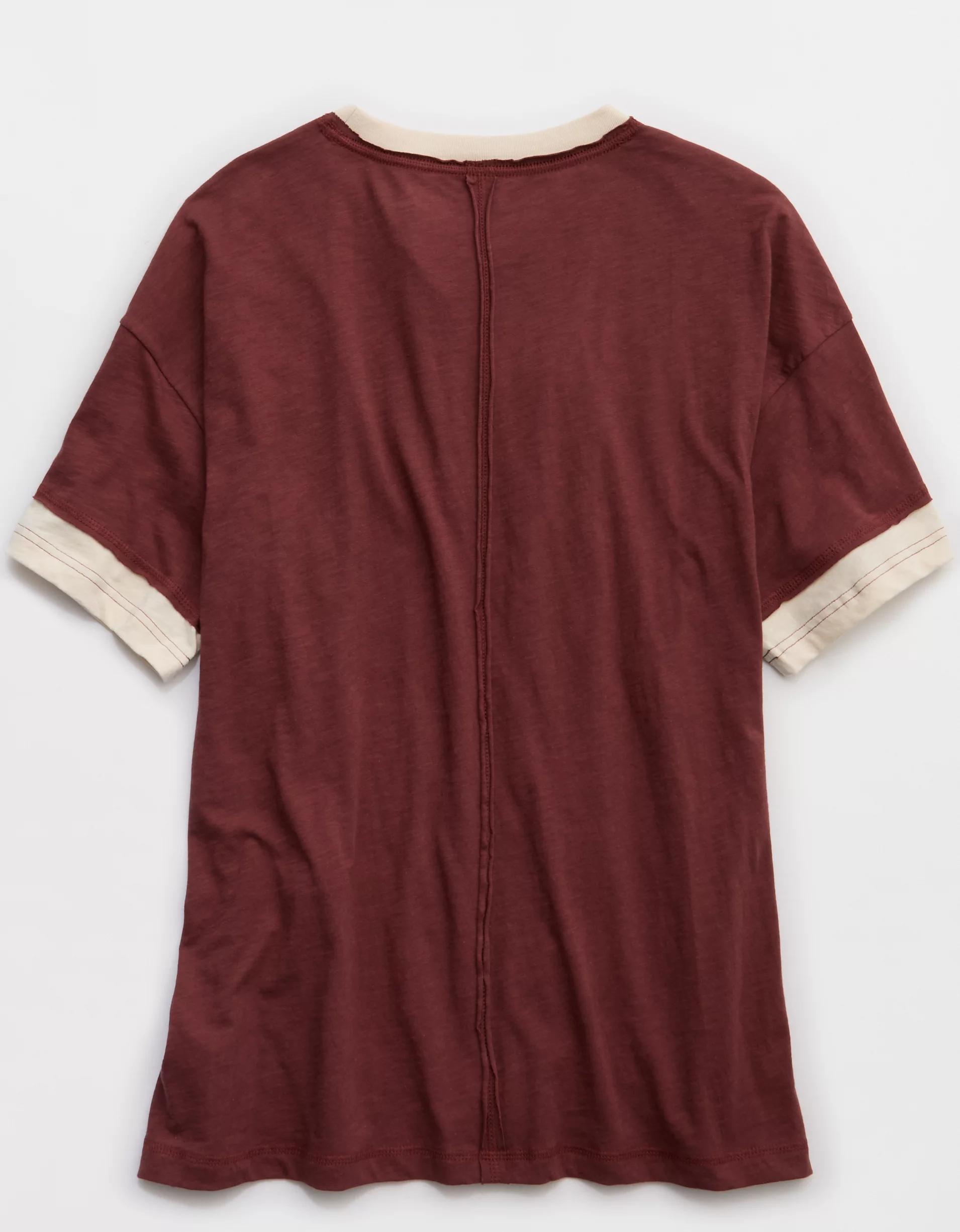 Aerie Crew Oversized Boyfriend T-Shirt Product Image