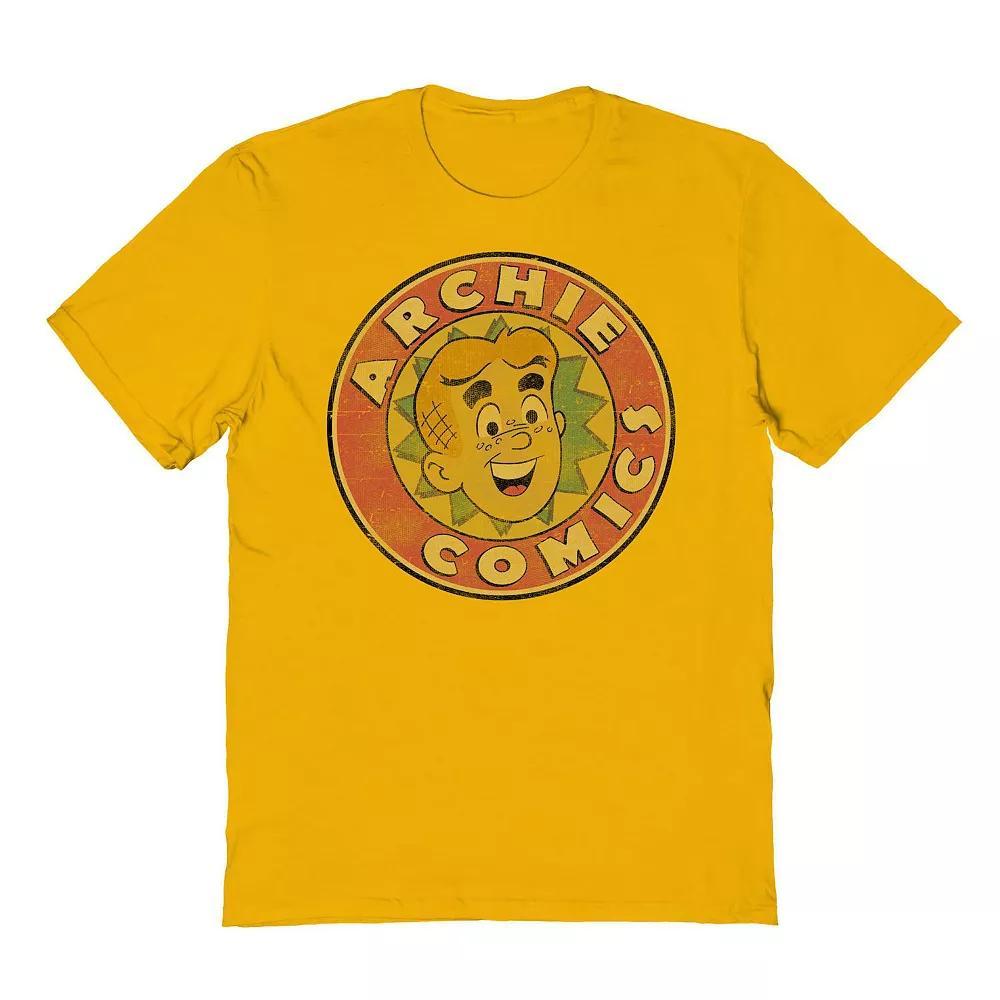 Men's Archie Logo Vintage Graphic Tee, Size: XL, Gold Product Image