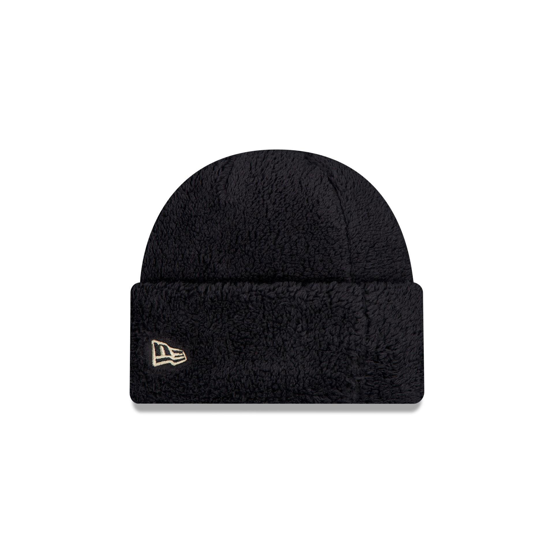 New Era Cap Fleece Black Cuff Knit Hat Male Product Image