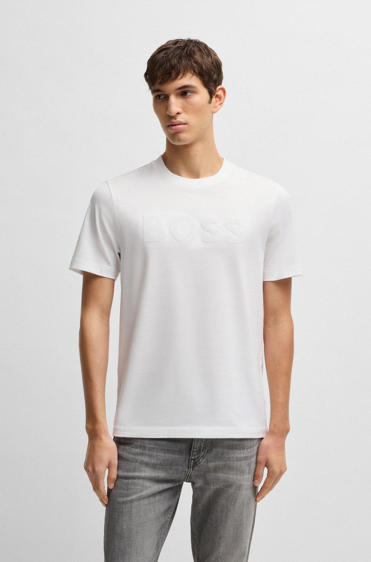 Cotton-jersey T-shirt with logo artwork Product Image