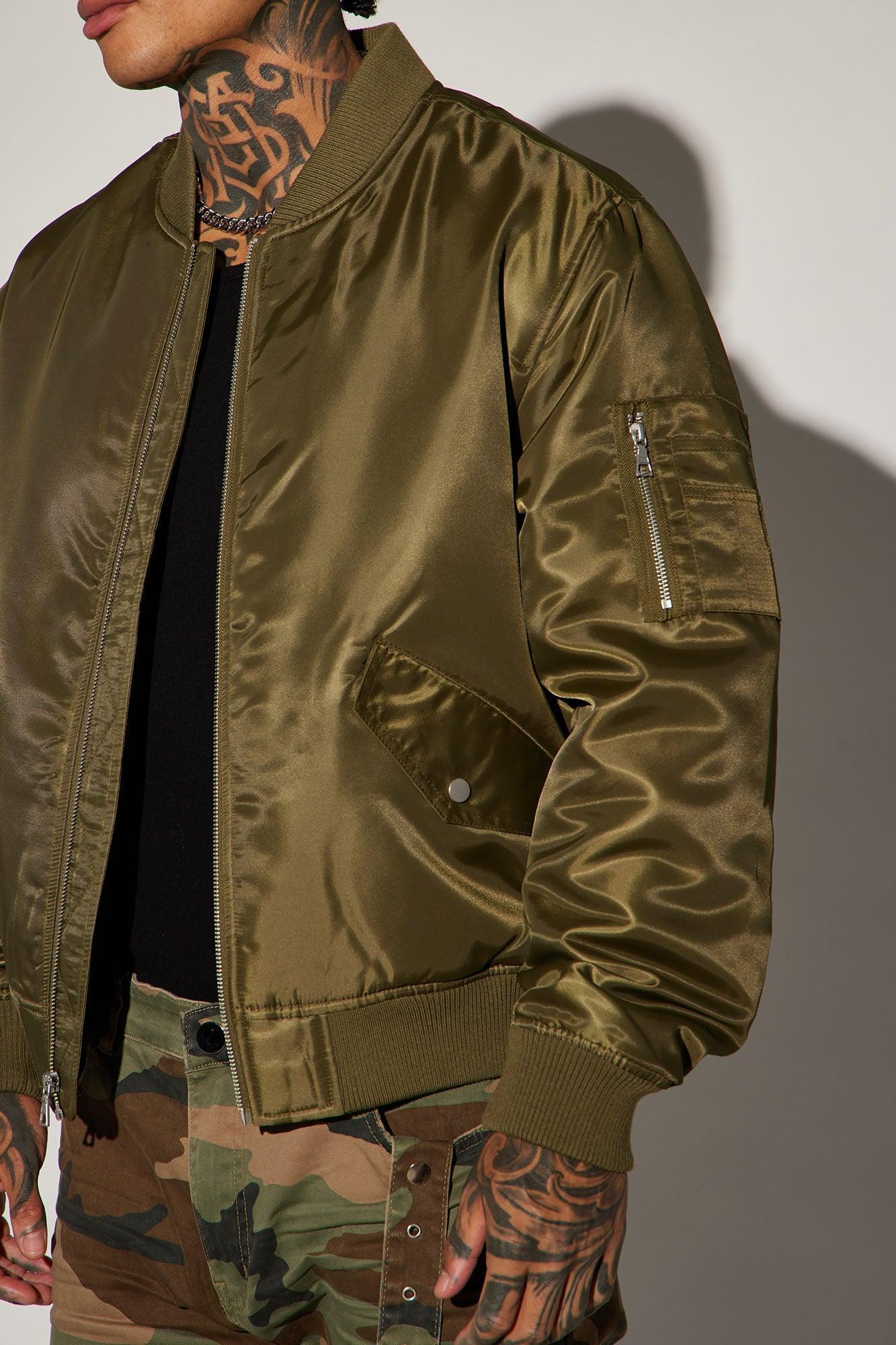 Classic Bomber Jacket - Olive Product Image