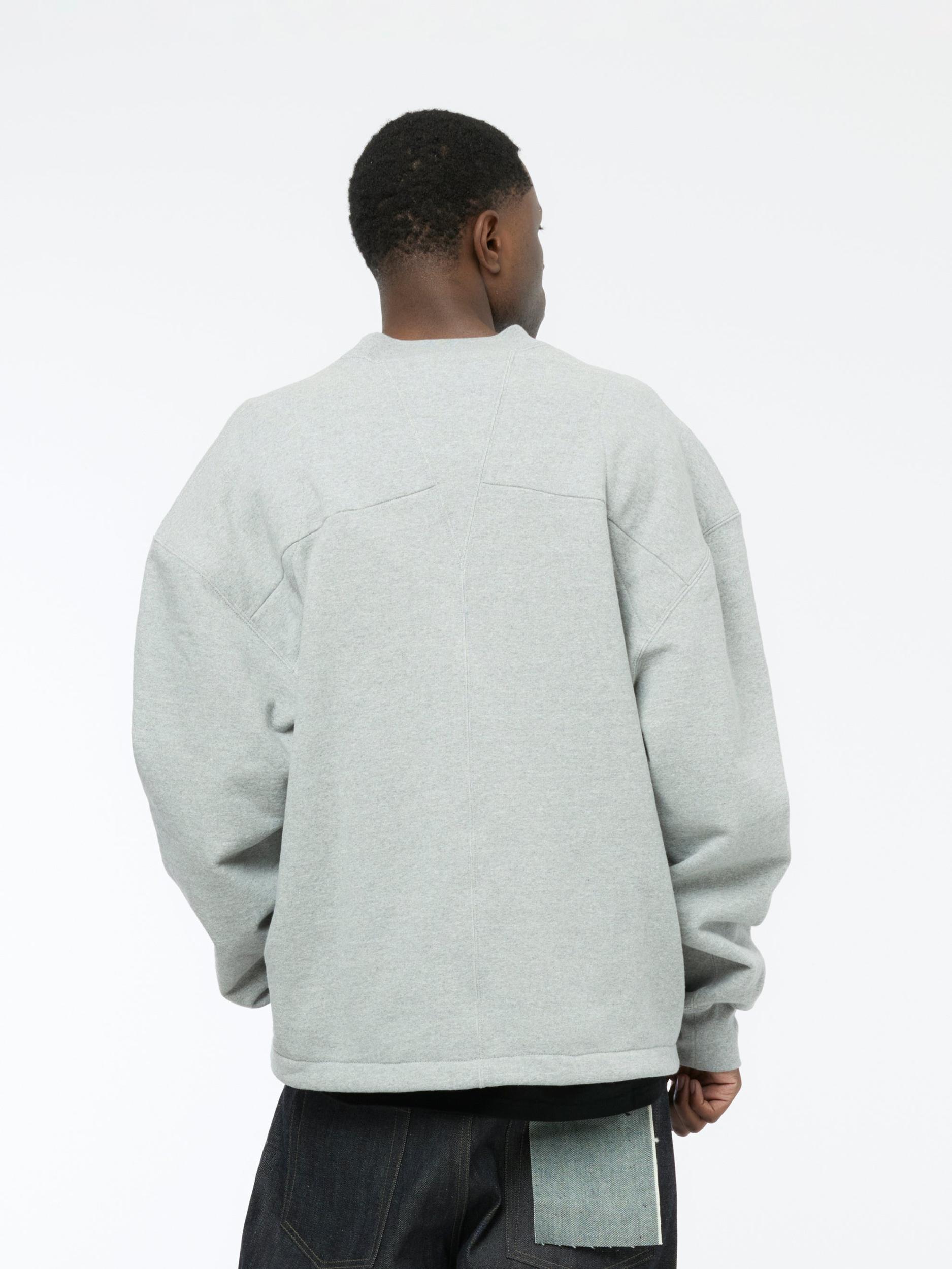 Padded Crewneck Sweatshirt Product Image