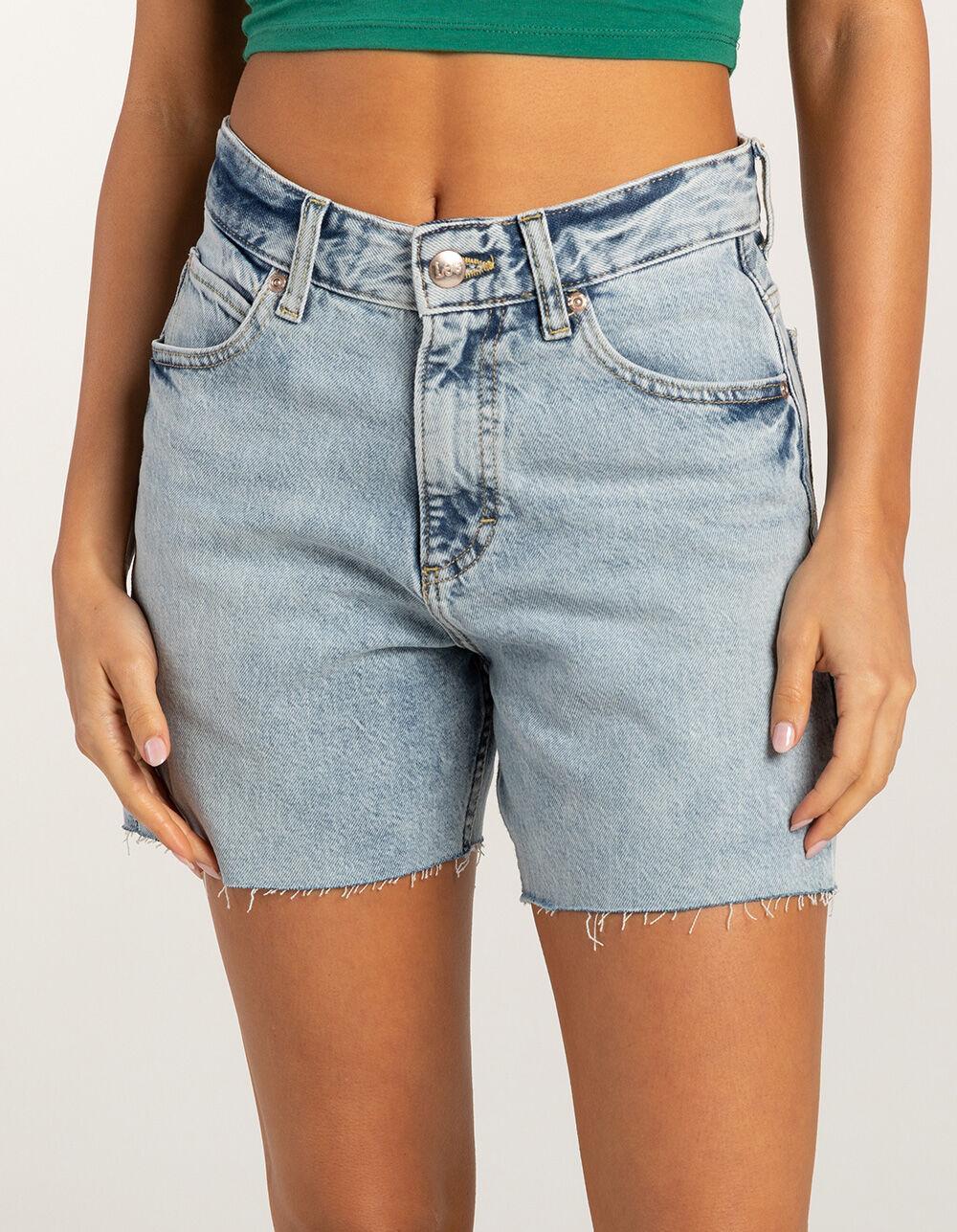 LEE Loose Cut off Rider Womens Denim Shorts Product Image