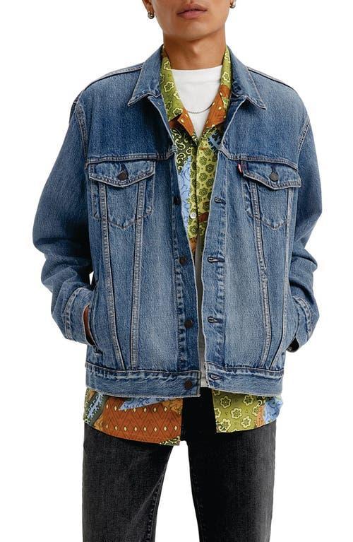 Levi's(r) Premium Premium Denim Trucker Jacket (Skyline) Men's Coat Product Image