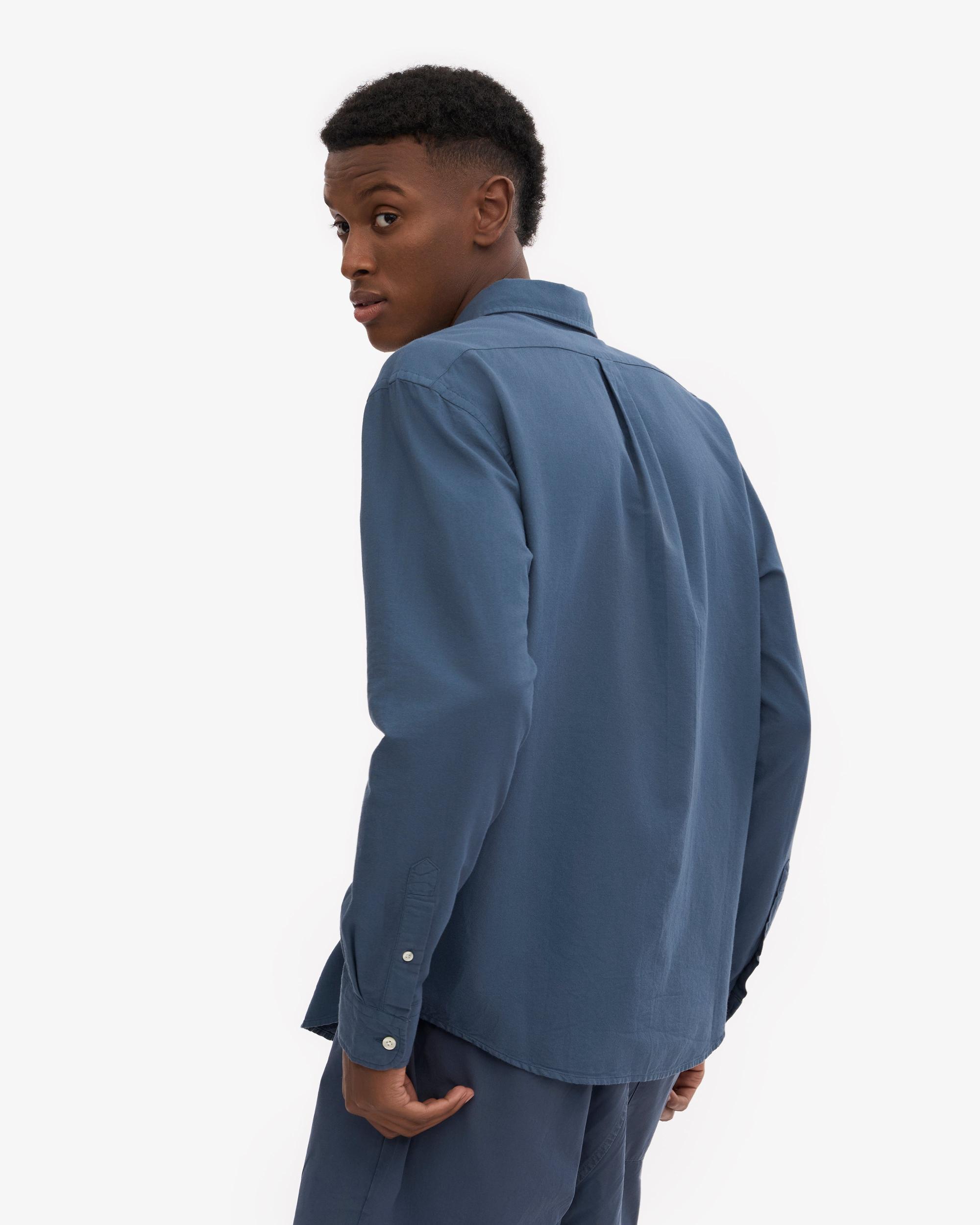 Organic Button Down Shirt - Ocean Green Product Image