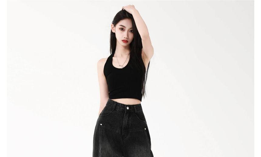 High Rise Wide Leg Jeans Product Image