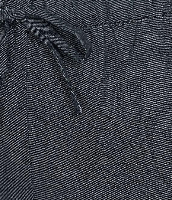 Eileen Fisher Petite Organic Cotton Twill Pull-On Ankle Pants Product Image