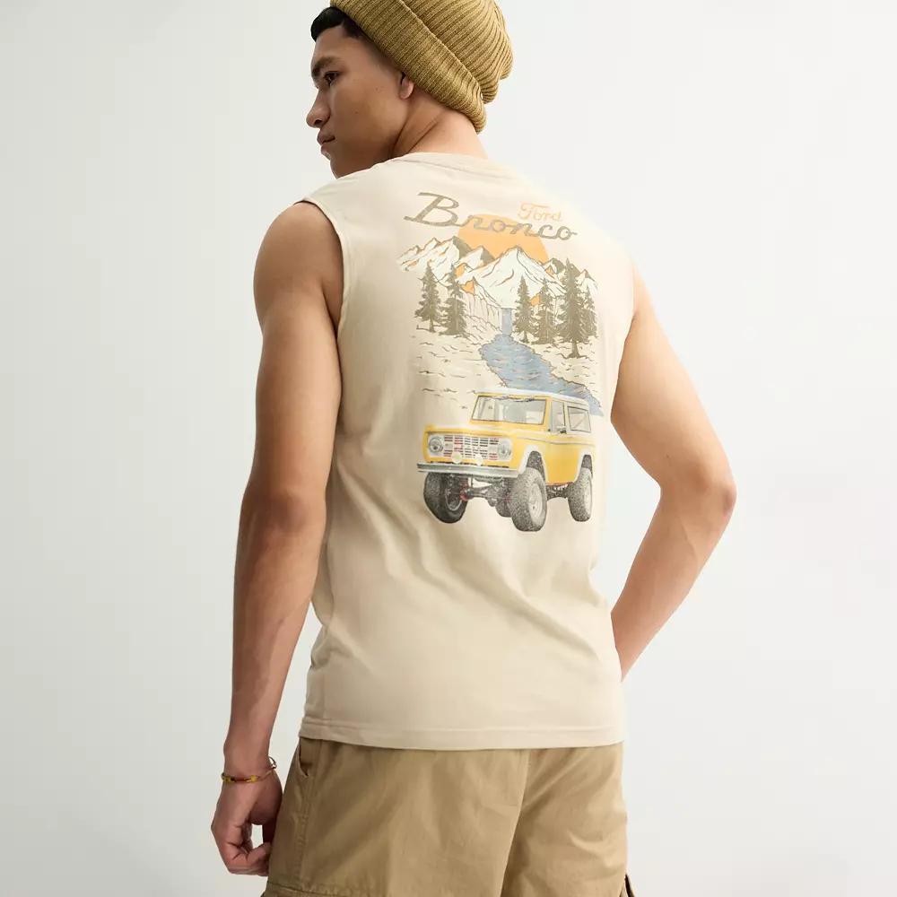 Men's Bronco Sleeveless Graphic Tee, Size: XXL Product Image