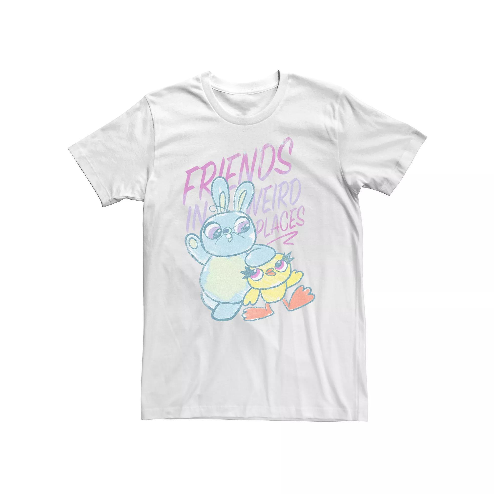 Big & Tall Disney / Pixar Toy Story 4 Ducky & Bunny Friends Sketch Tee, Men's,  Product Image