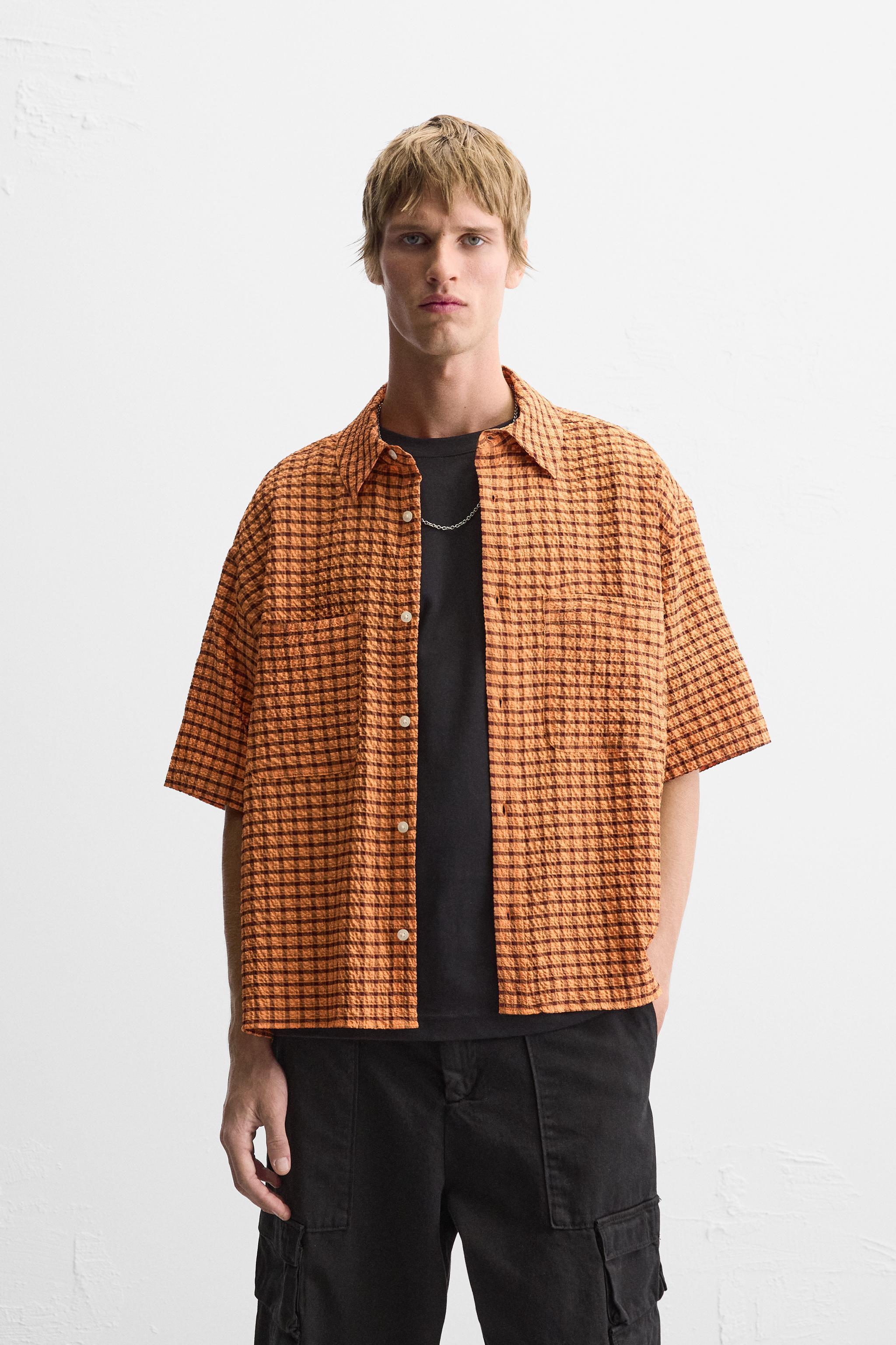 CHECKERED SEERSUCKER SHIRT Product Image