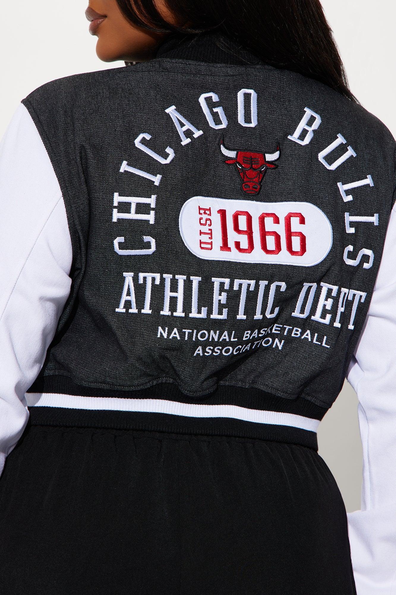Bulls Home Game Jacket - Black Wash Female Product Image