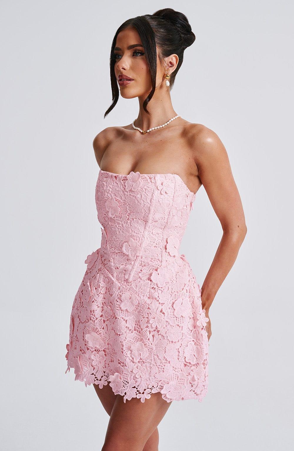 Leona Mini Dress - Blush Product Image