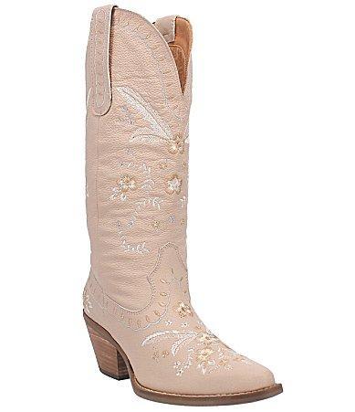 Dingo Full Bloom Floral Embroidered Leather Western Tall Boots Product Image