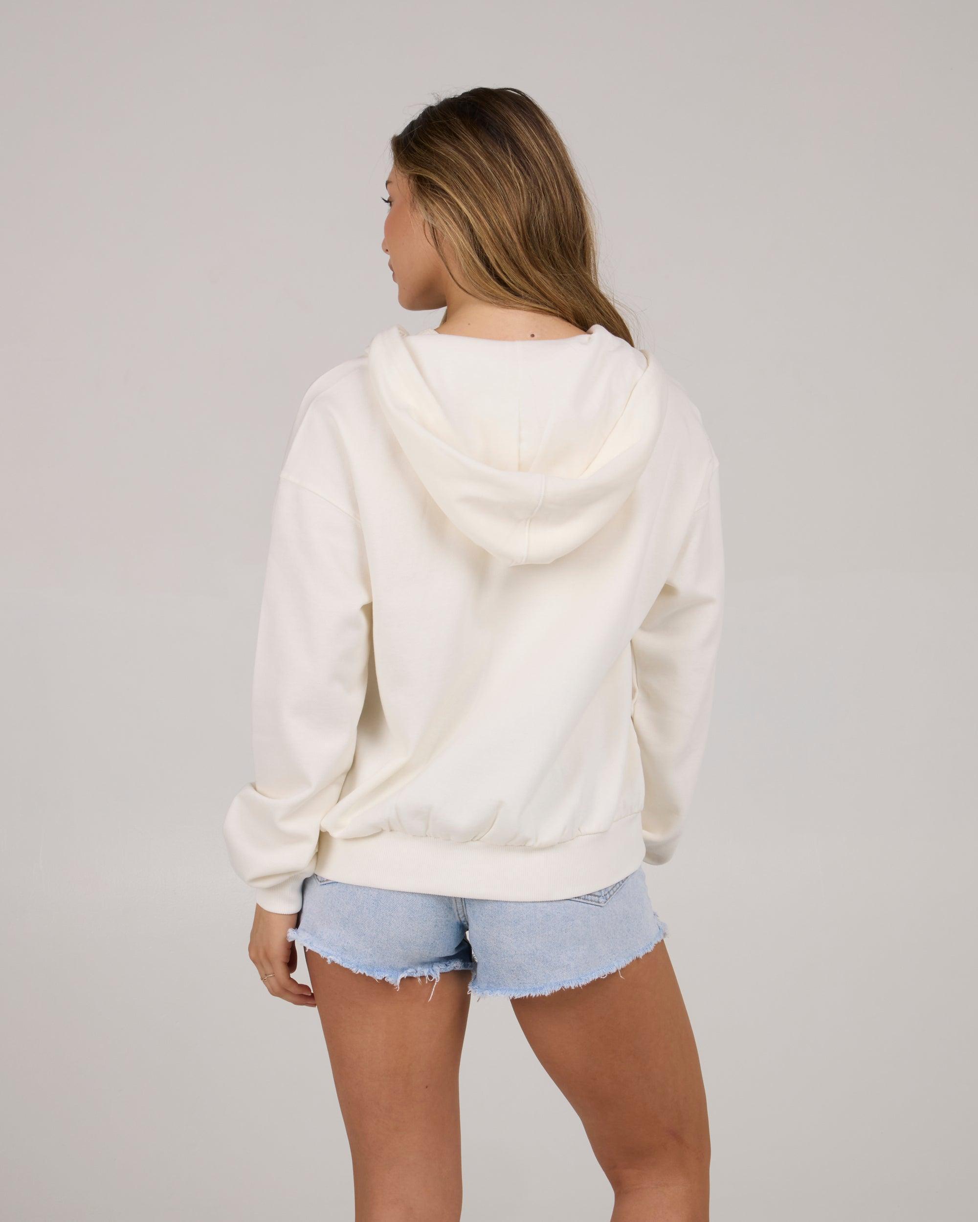 In The Rays Zip Hoody - Off White Female Product Image