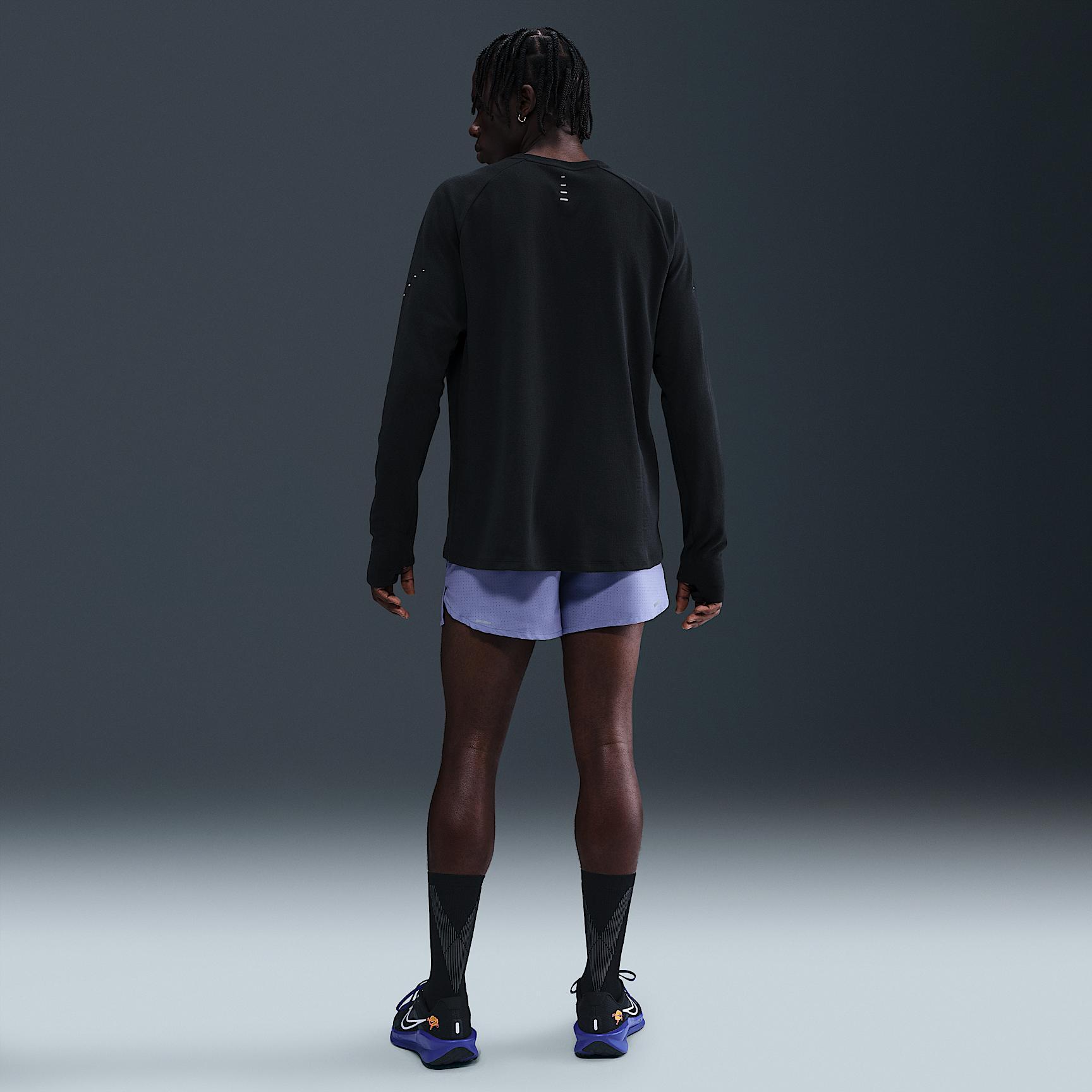 Nike Mens Stride Dri-FIT Running Waffle Crew | HV2705-010 Product Image