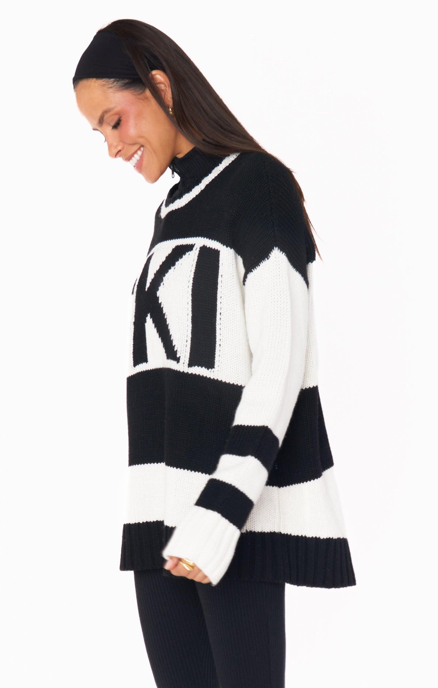 Ski in Sweater ~ Ski Knit Black Product Image