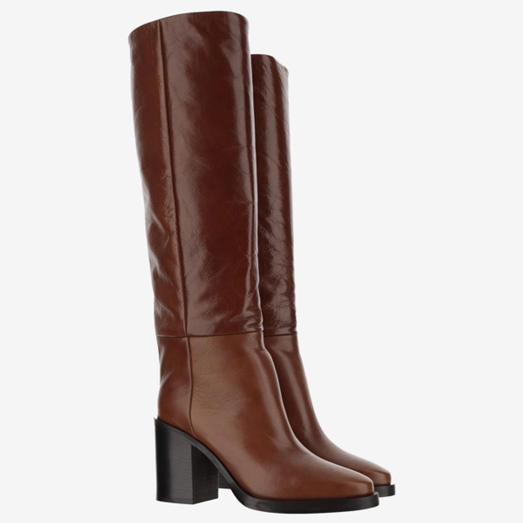 PARIS TEXAS Ophelia Leather Boot In Brown Product Image