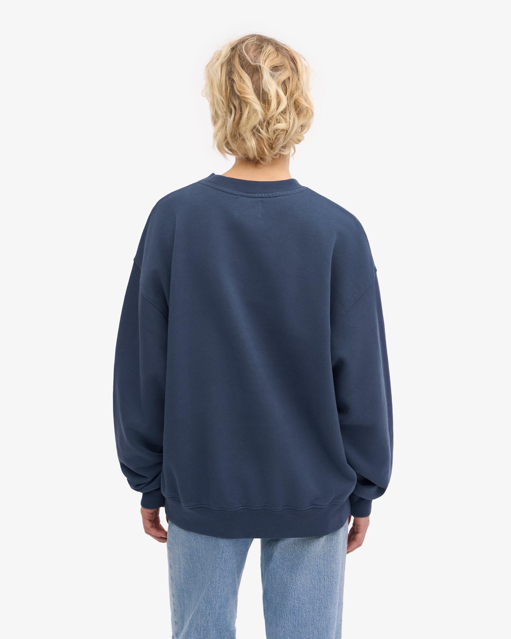 Organic Oversized Crew - Petrol Blue Product Image